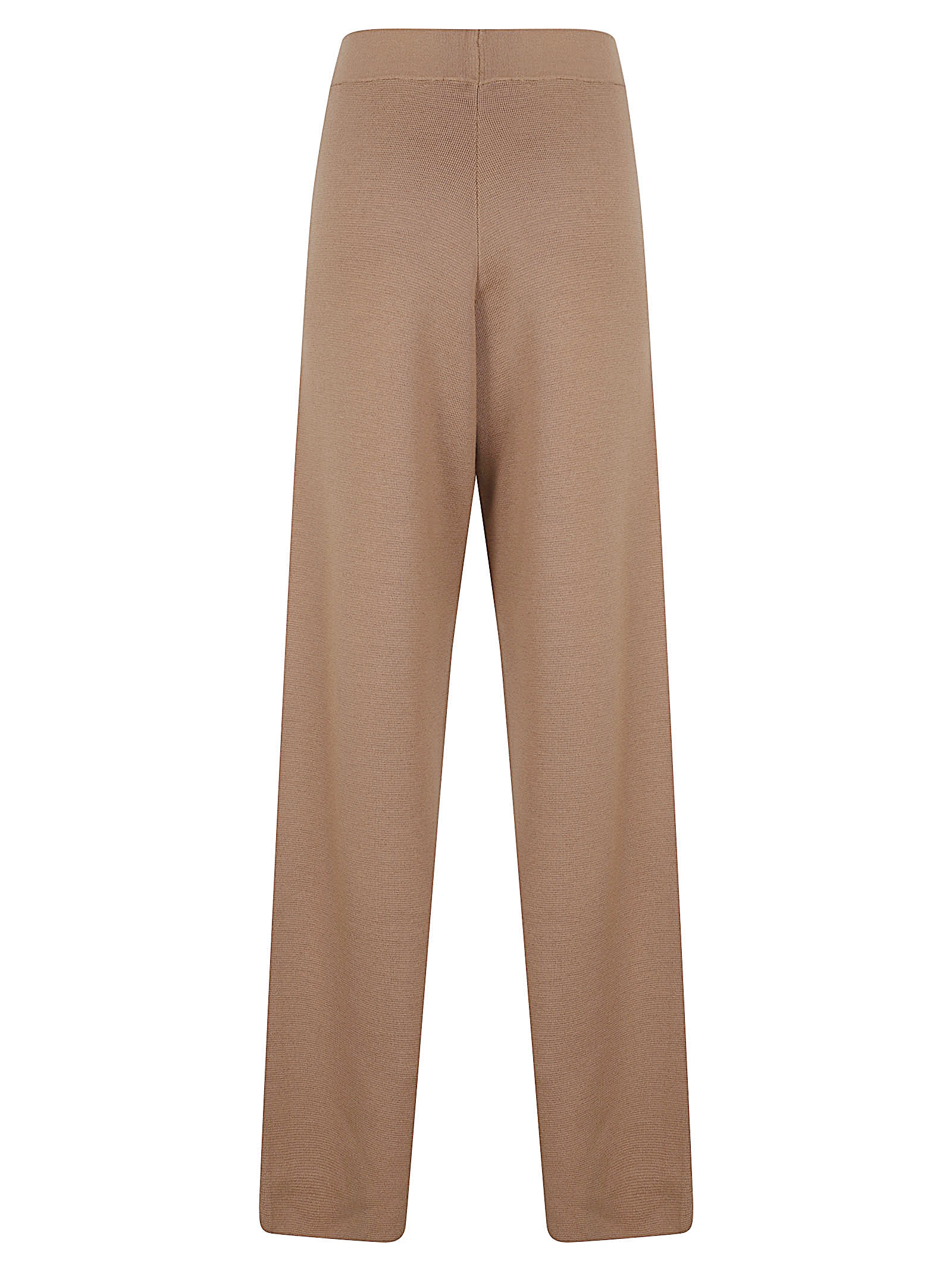 Fabiana Filippi High-waisted Wool Trousers In Brown