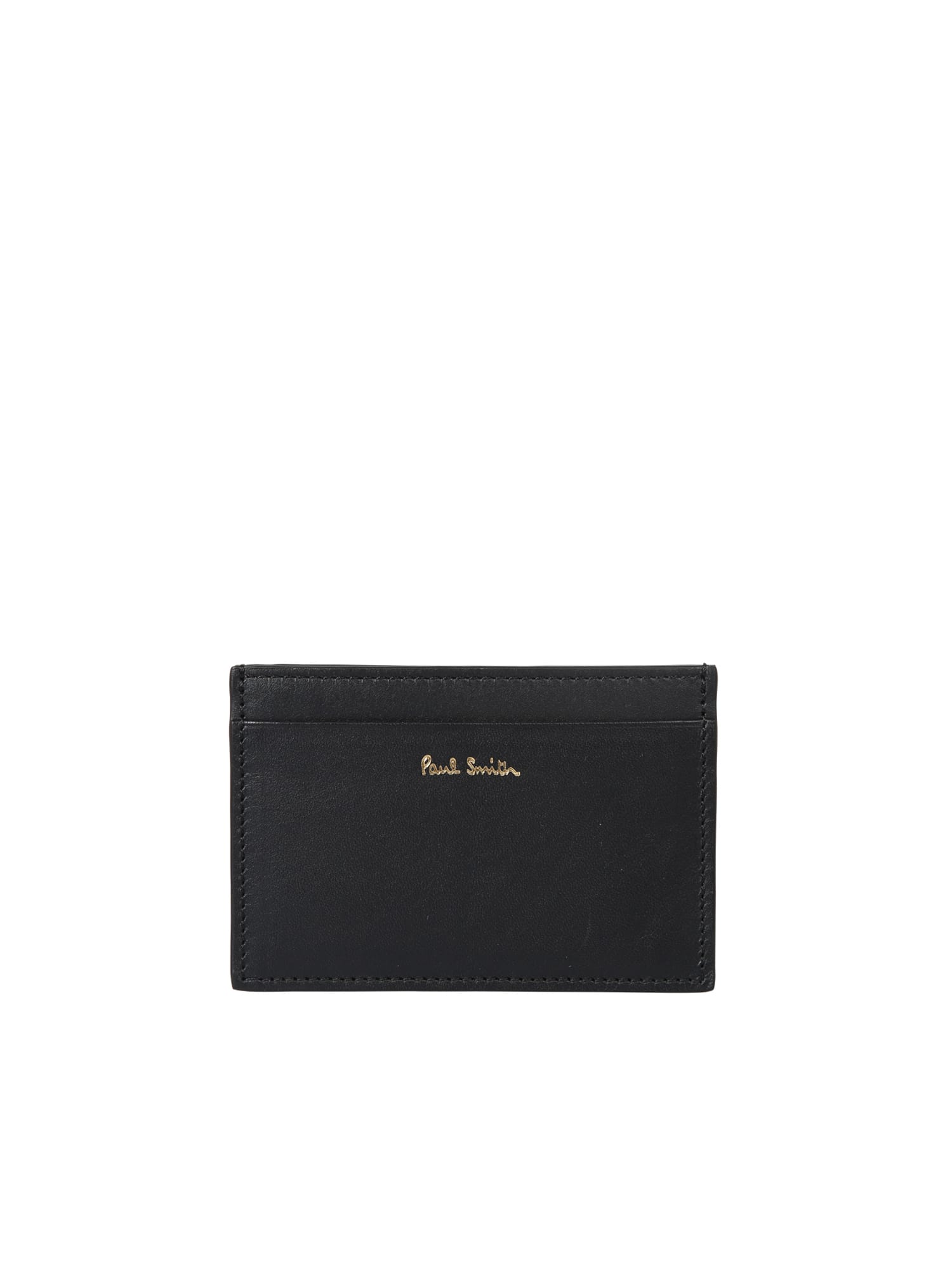 Shop Paul Smith Branded Card Holder In Black