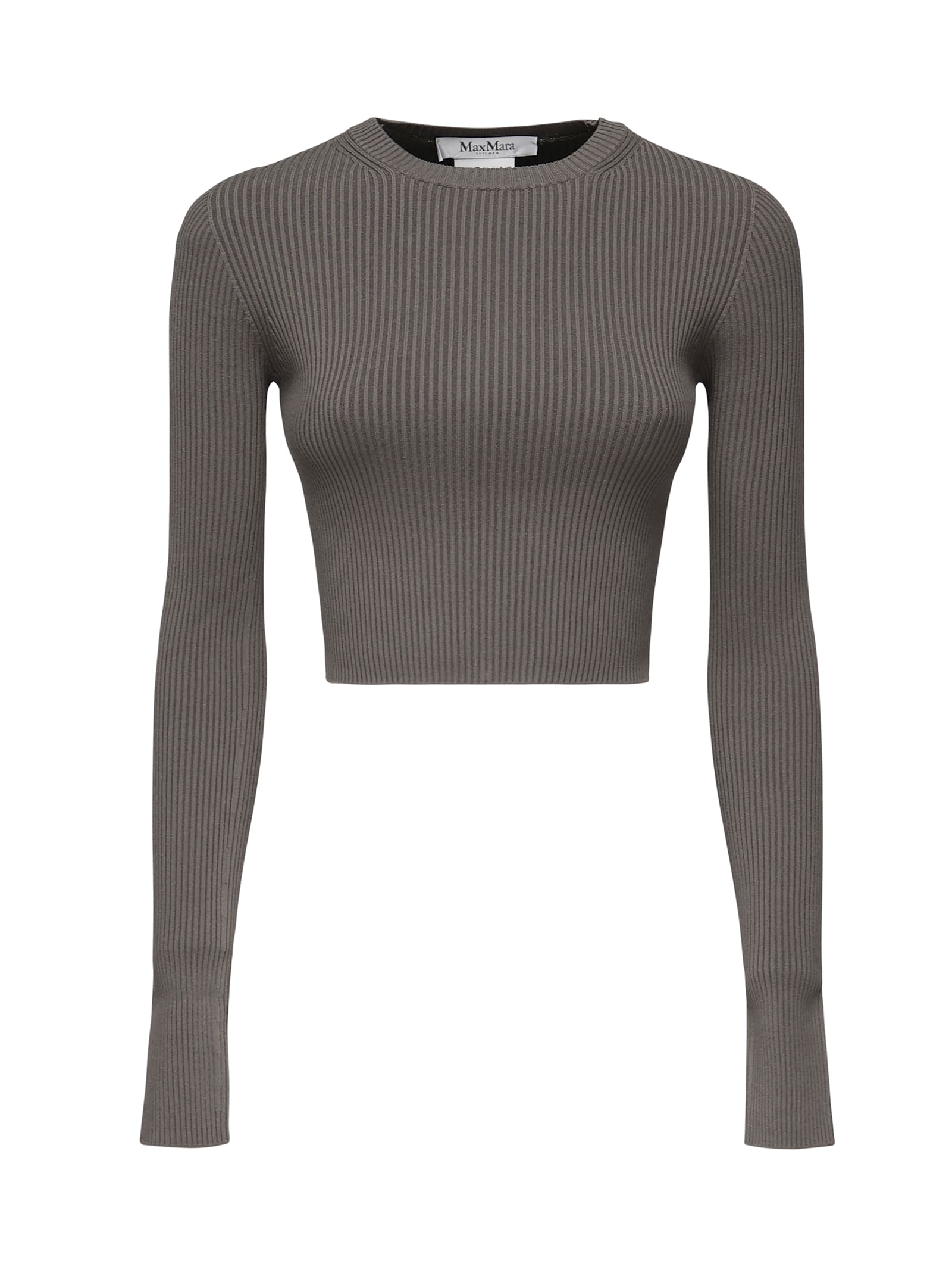Max Mara Arcella Stretch Viscose Crepe Rib Top