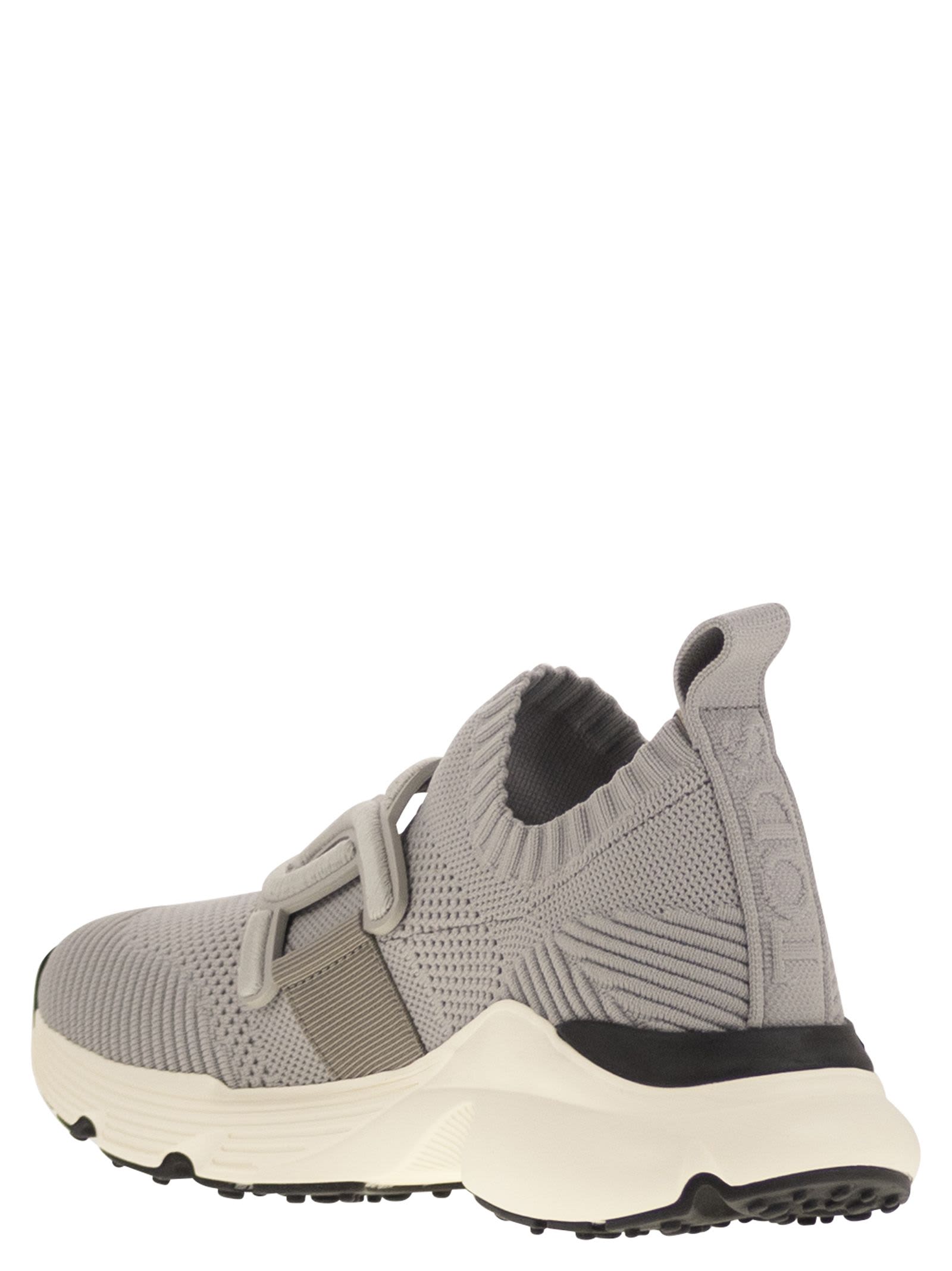 Tod's Kate Sneakers In Technical Fabric In Grey