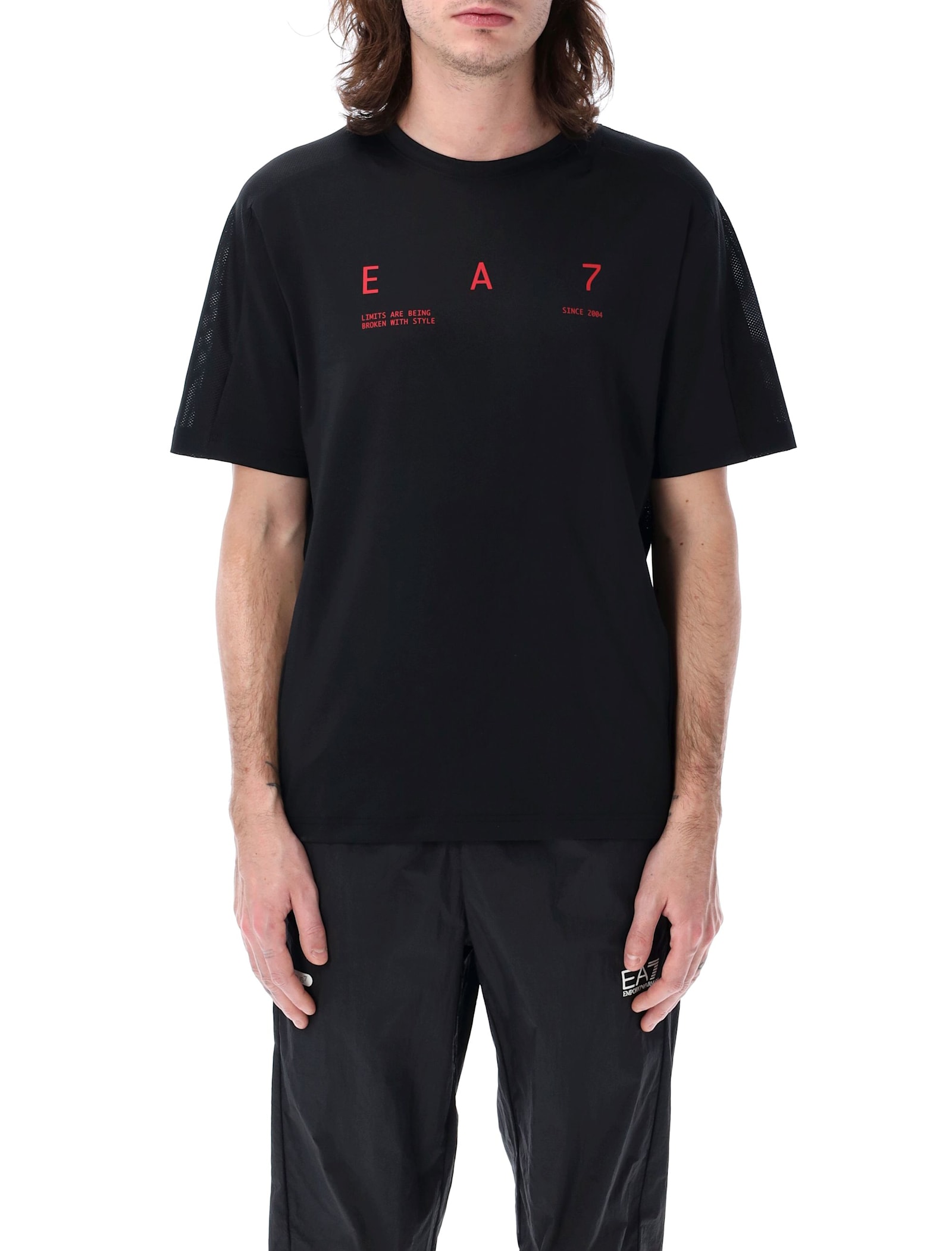 Graphic Series Stretch Technical Fabric Crew-neck T-shirt