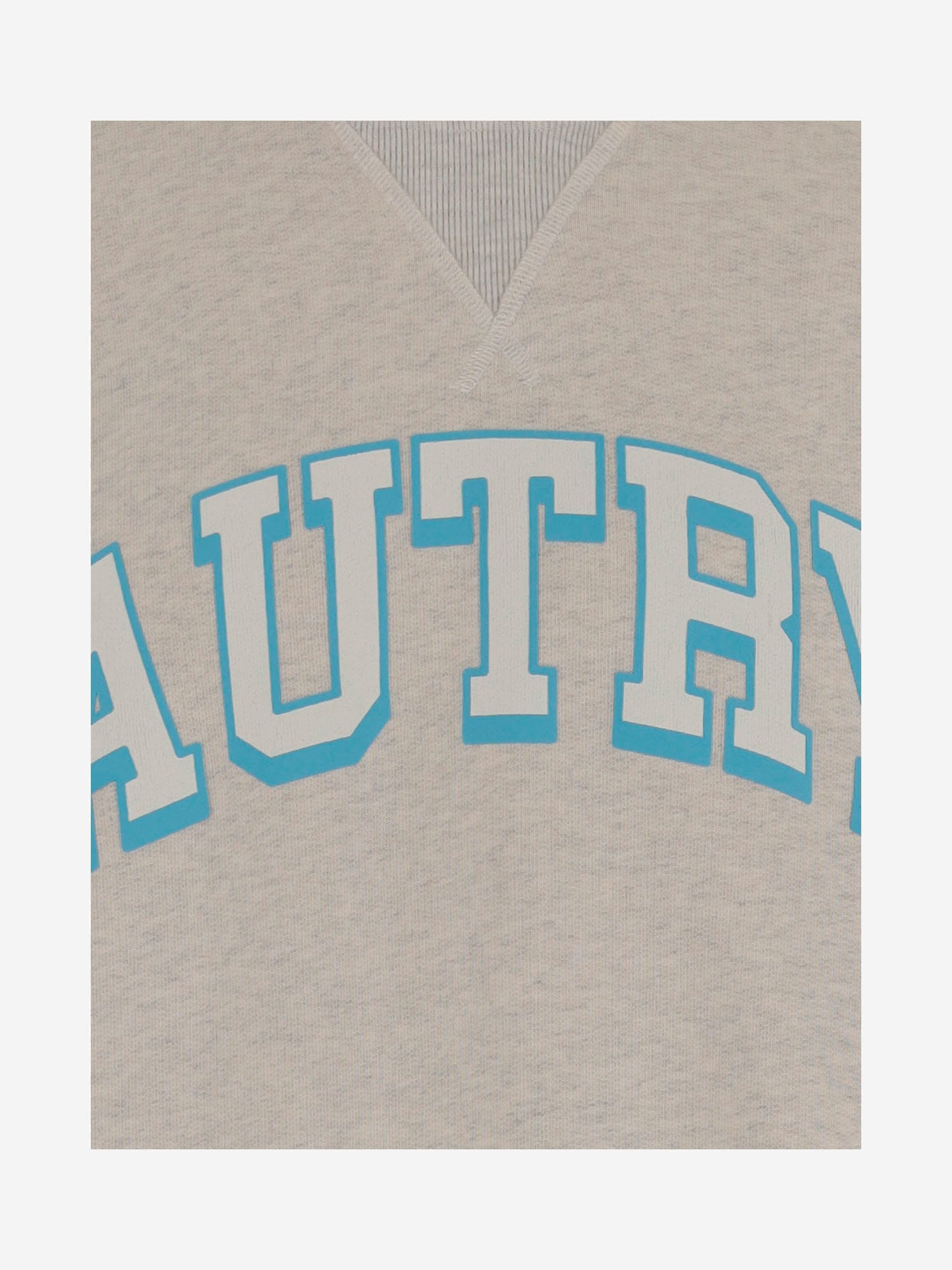 Autry Logo-print Cotton Sweatshirt In Grey