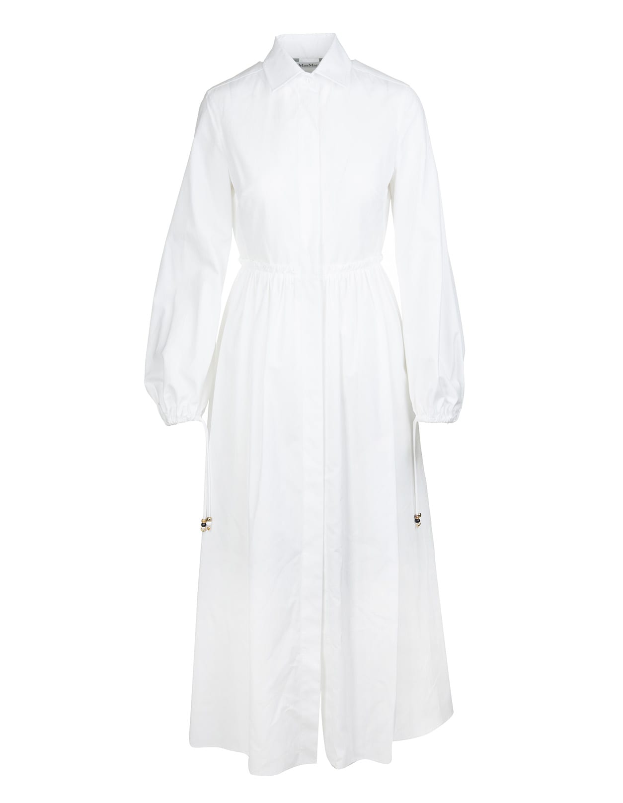 Max Mara Optic White Bairo Dress