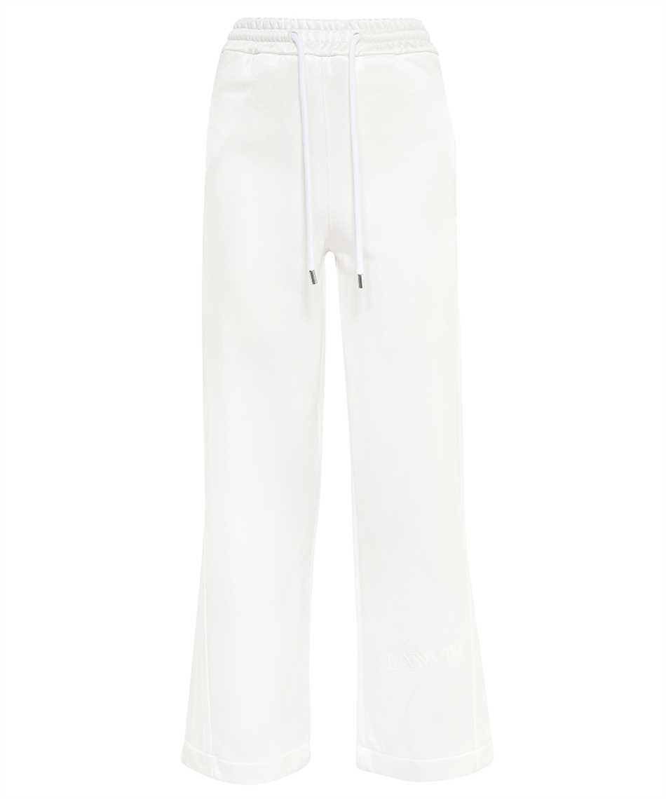 Stretch Viscose Trousers With Flared Hem