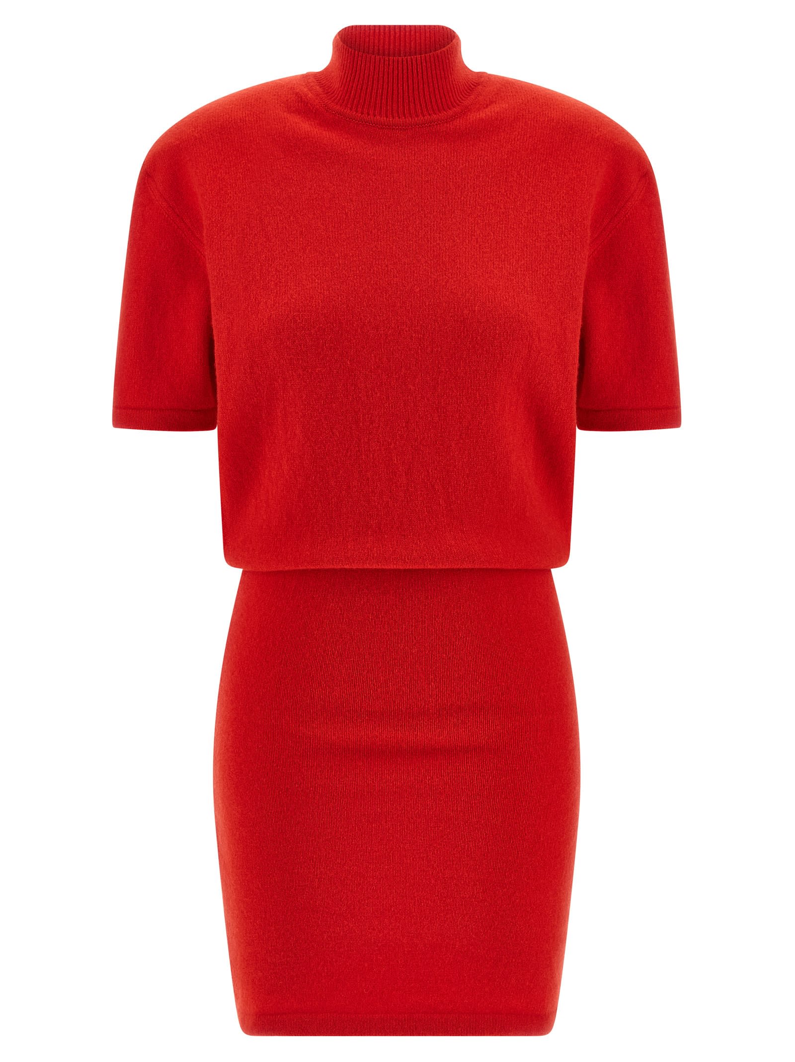 Jacquemus La Robe Maille Castagna Dress In Red