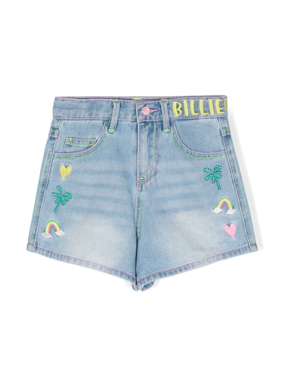 Shop Billieblush Denim Shorts In Double Stone Bleach