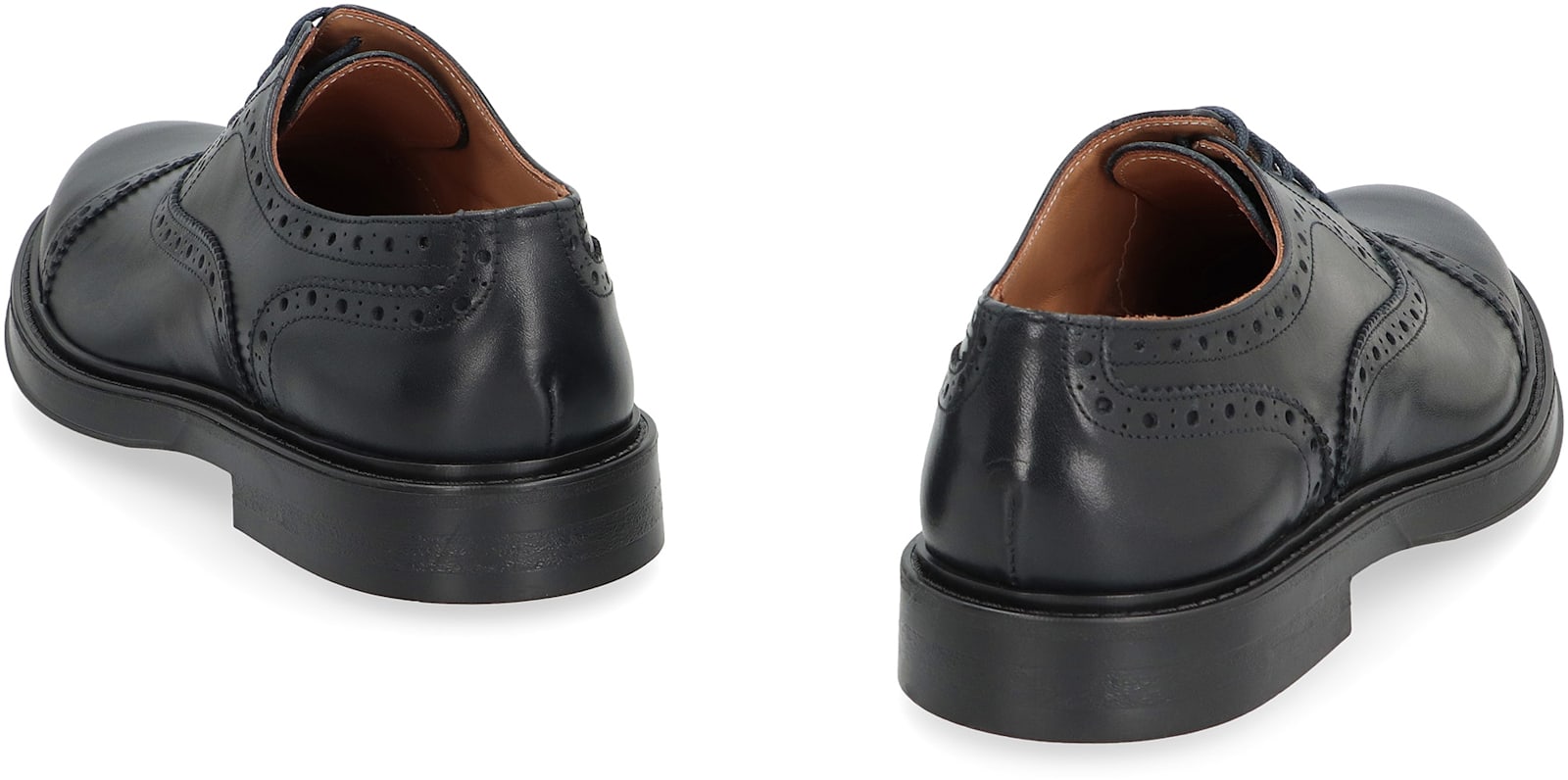 Bruno Magli Leather Lace-up Shoes In Blue