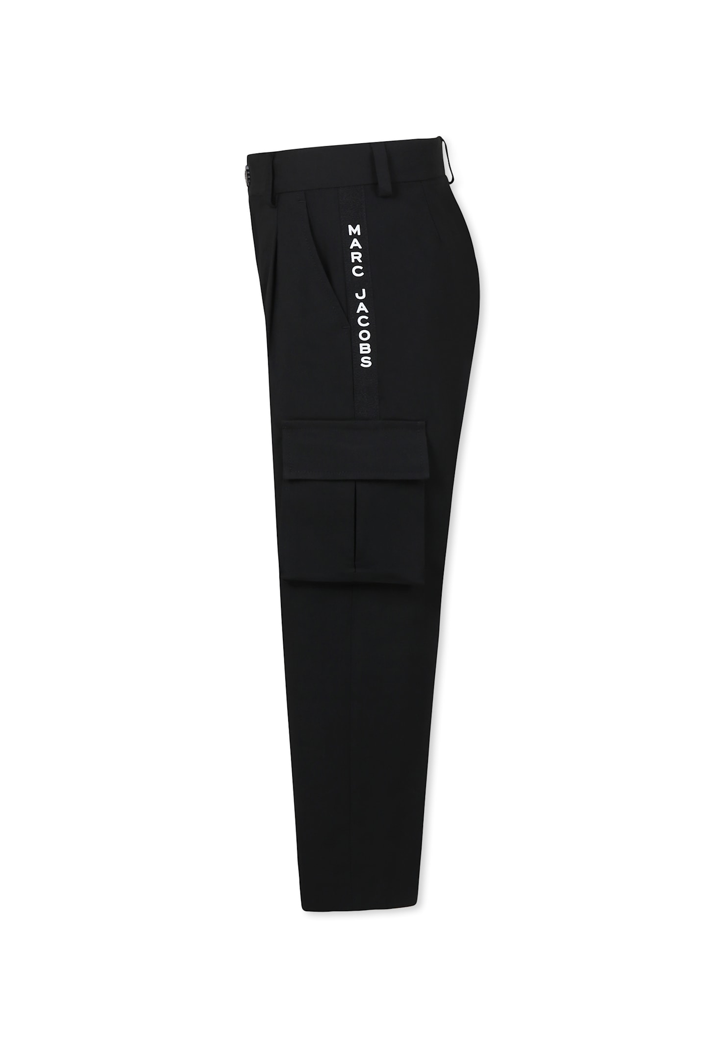 Marc Jacobs Black Trousers For Boy With Logo In Black