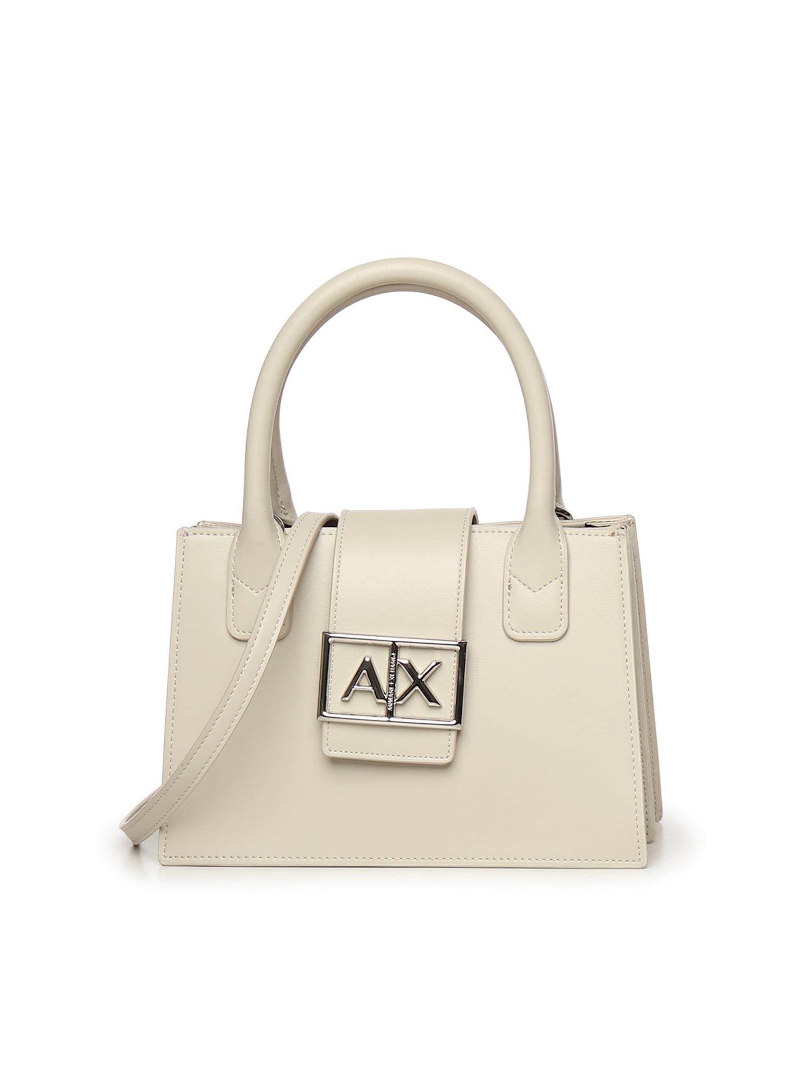 Armani Exchange Bag With Metal Logo In Gray