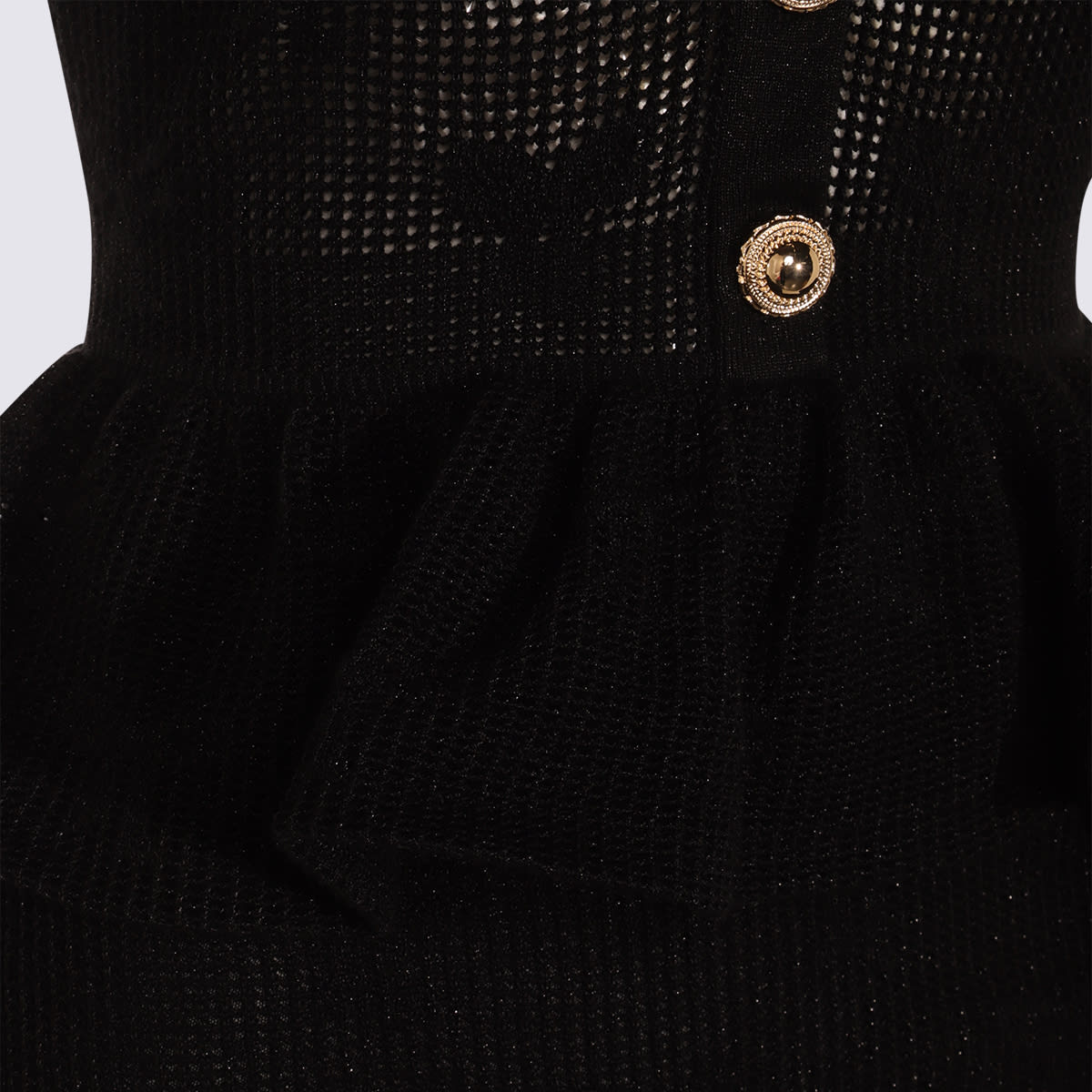 Self-portrait Self Portrait Black Bow Crochet Midi Dress In Black