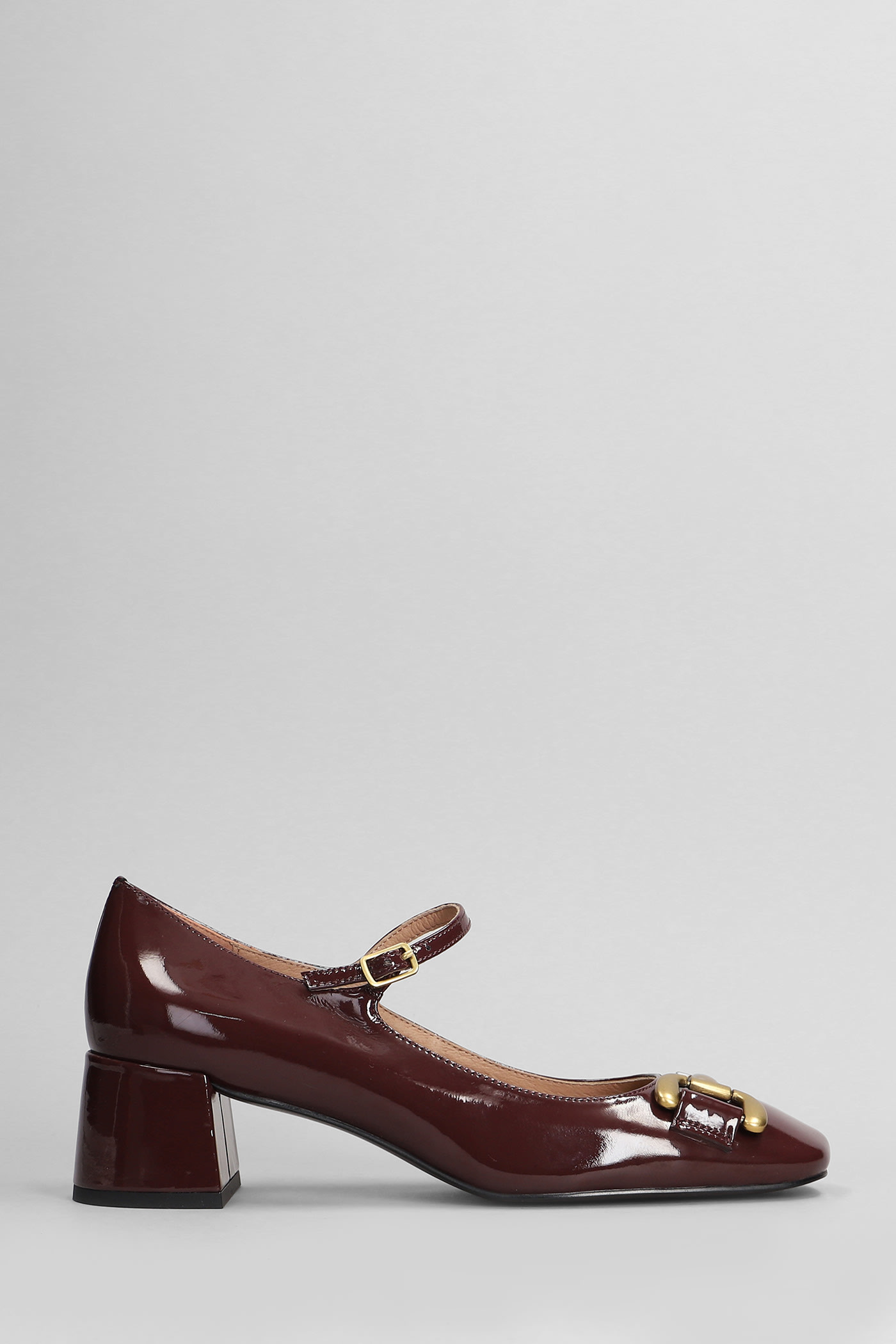 Noa Pump 50 Pumps In Bordeaux Patent Leather