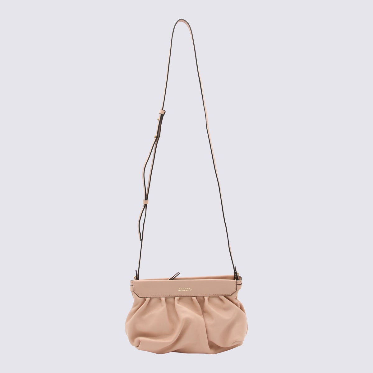 Soft Pink Leather Luz Crossbody Bag