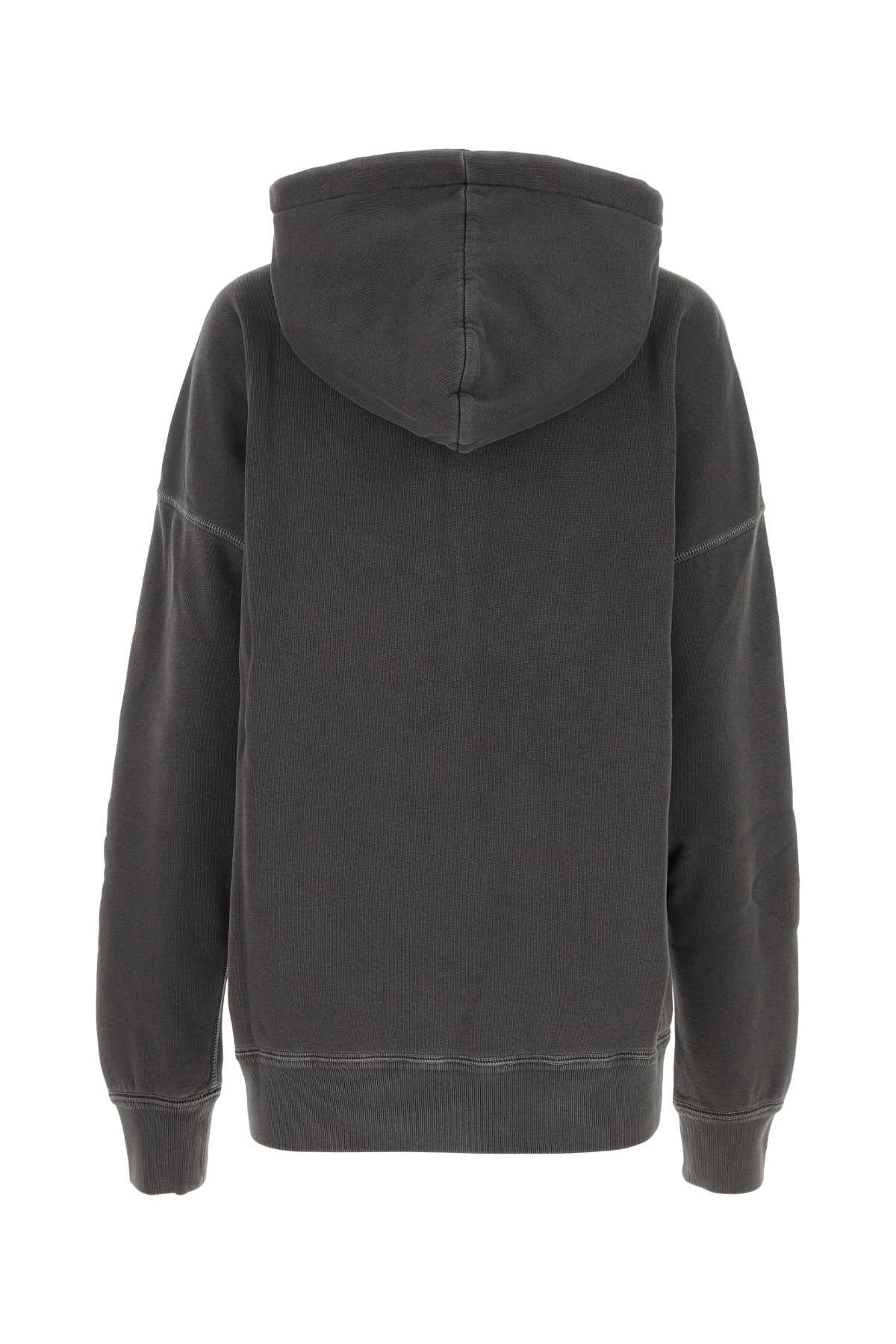 Marant Etoile Graphite Cotton Blend Mansel Sweatshirt In Fadedblack