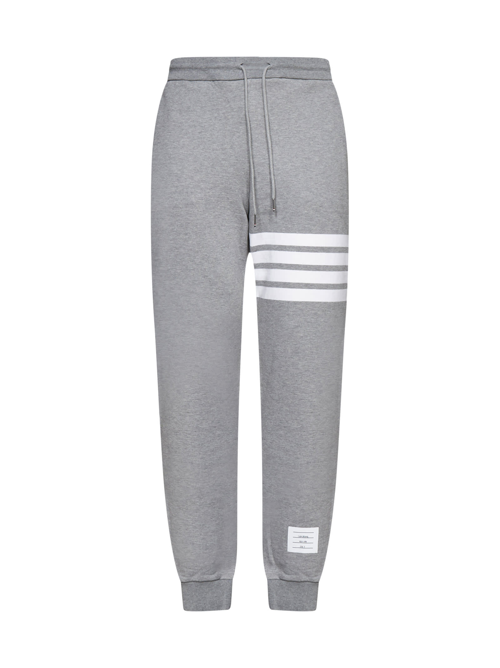 Shop Thom Browne Pants In Light Gray