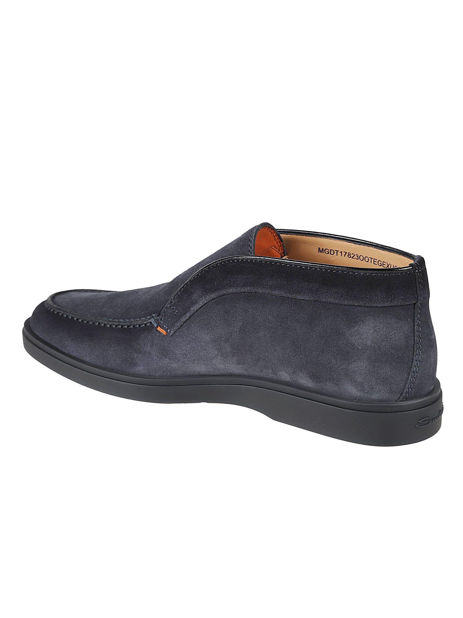 Shop Santoni Boneless Slip-on Ankle Boots In Blue