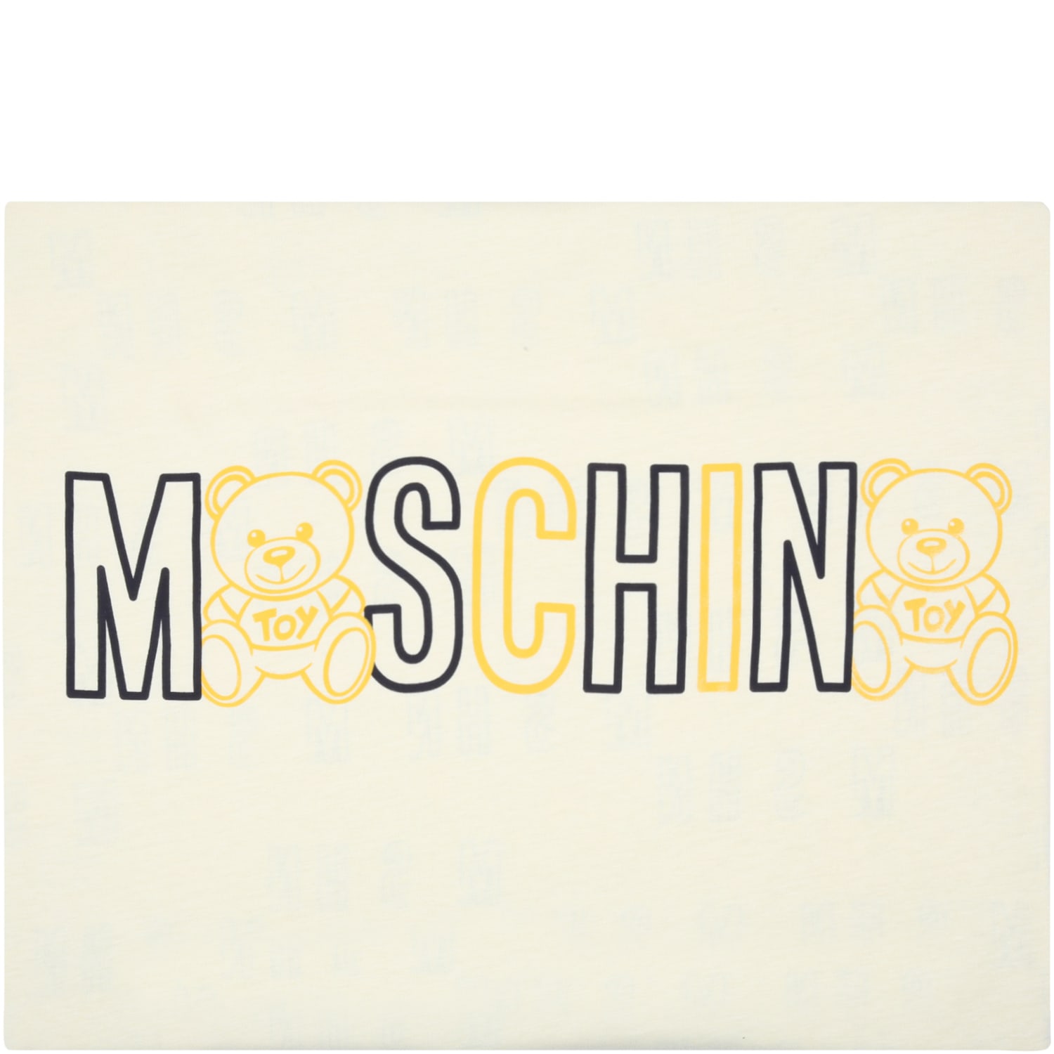 Moschino Yellow Blanket For Baby Girl With Logo