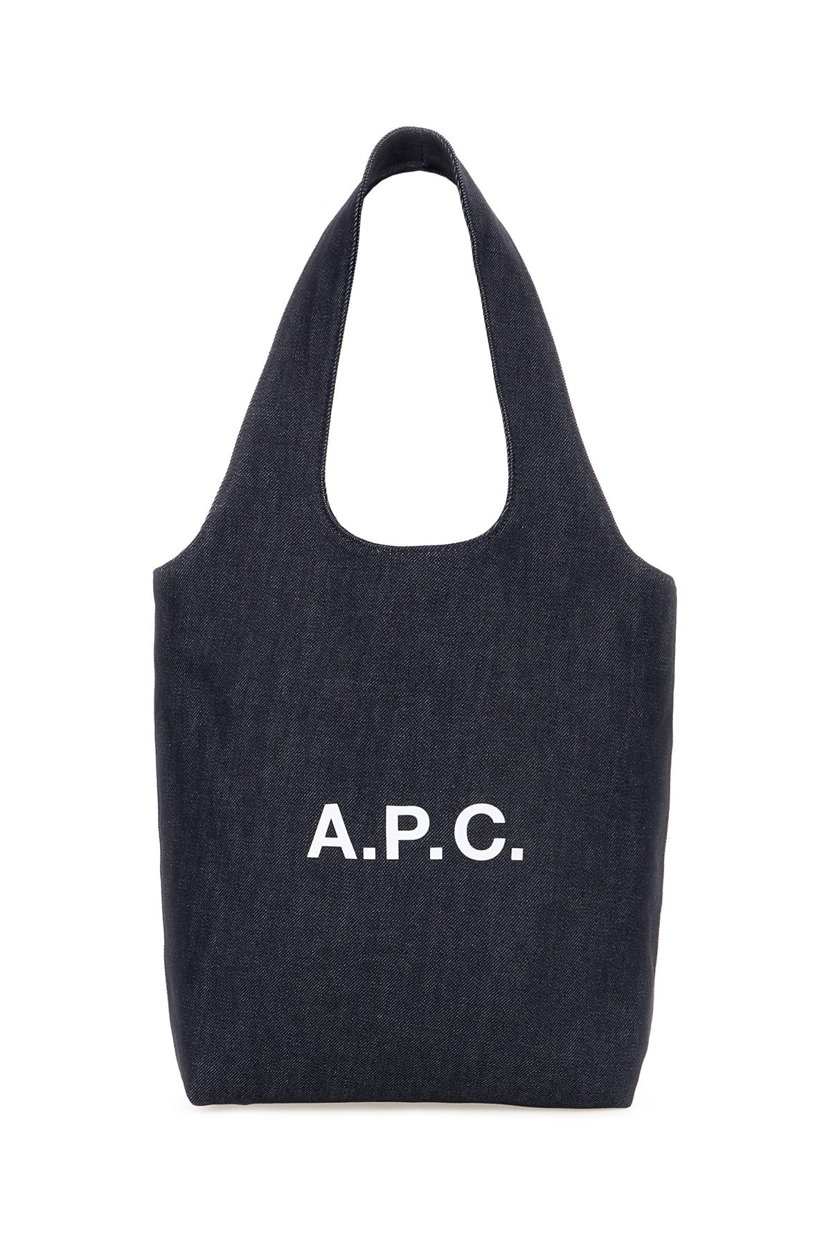 Apc Denim Blend Shopping Bag In Indigo