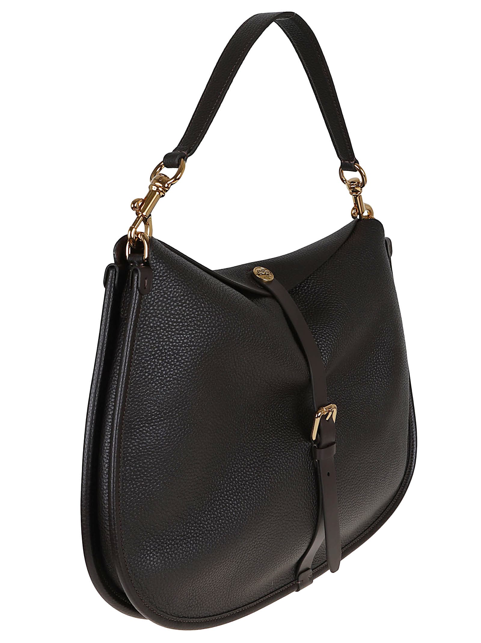 Etro Crossbody Pony Xl Tumbled Leather In Black