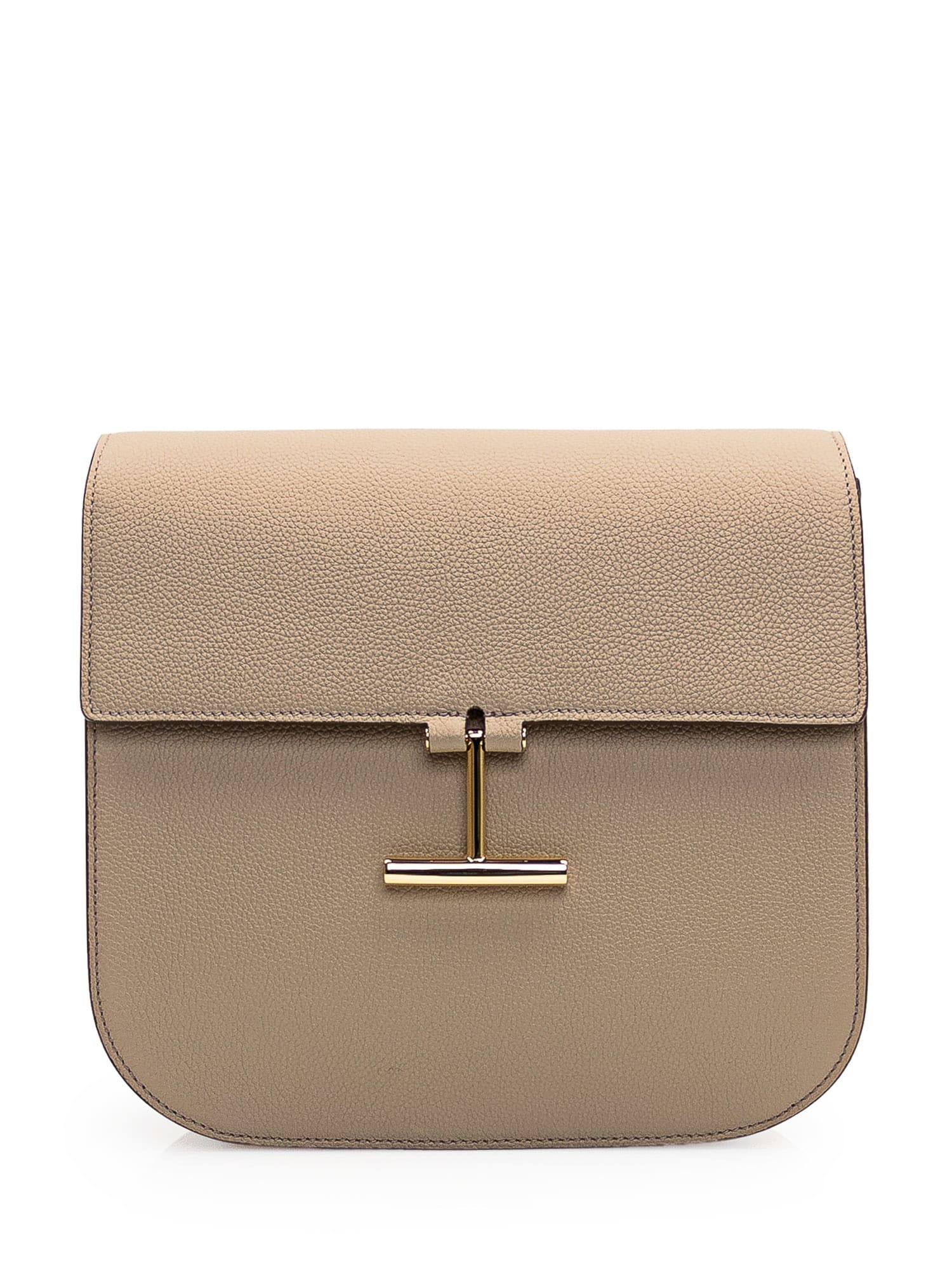 Tom Ford Leather Bag In Beige