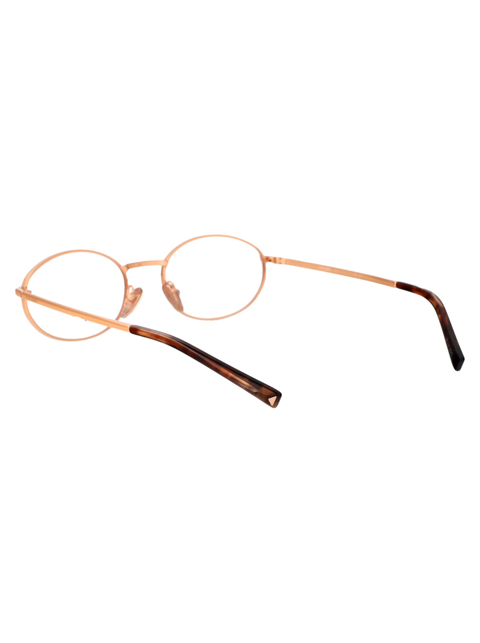 Shop Prada 0pr A57v Glasses In Zvf1o1 Rose Gold