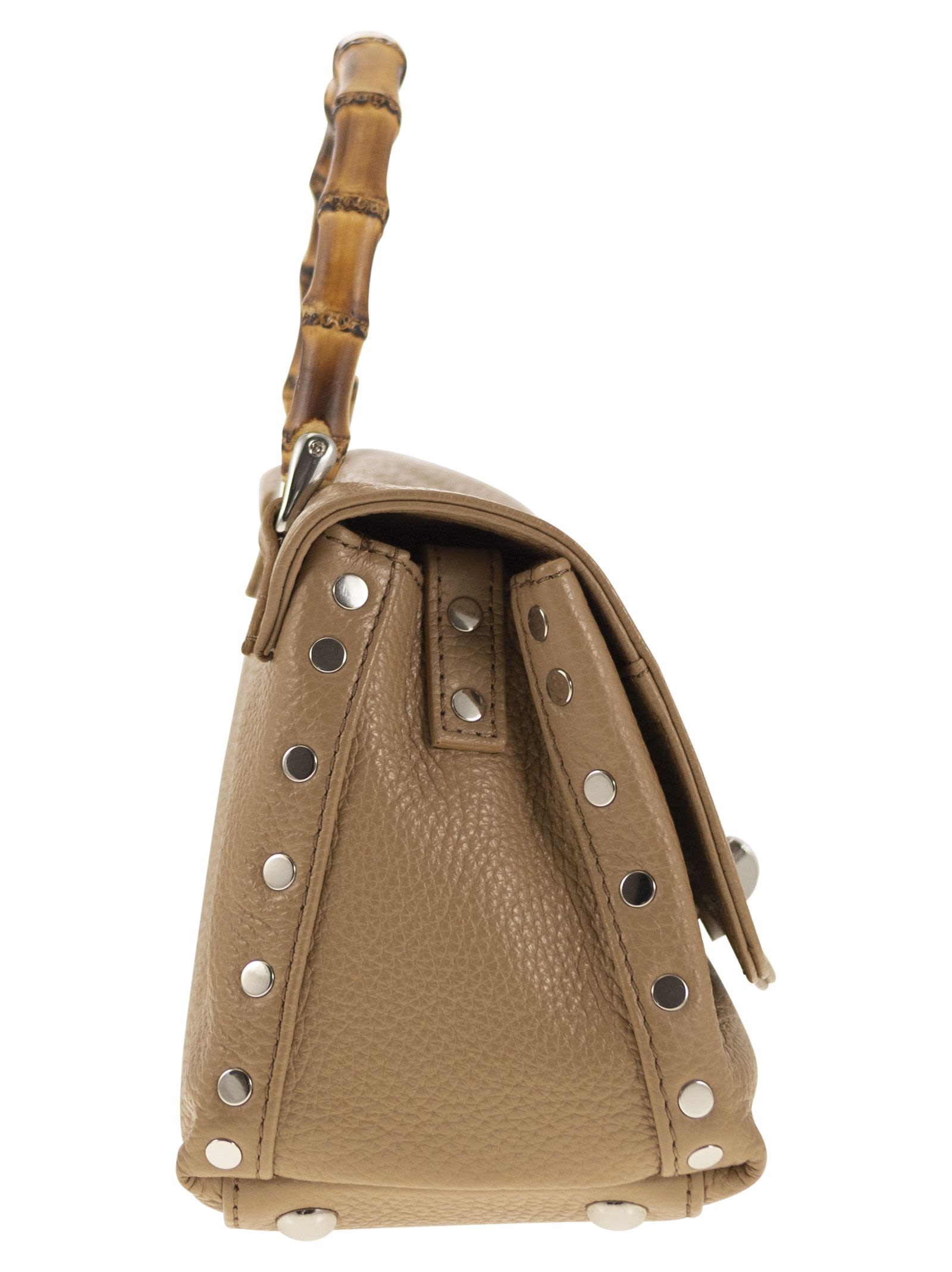 Shop Zanellato Postina - Daily Baby Bag With Bamboo Handle In Leather