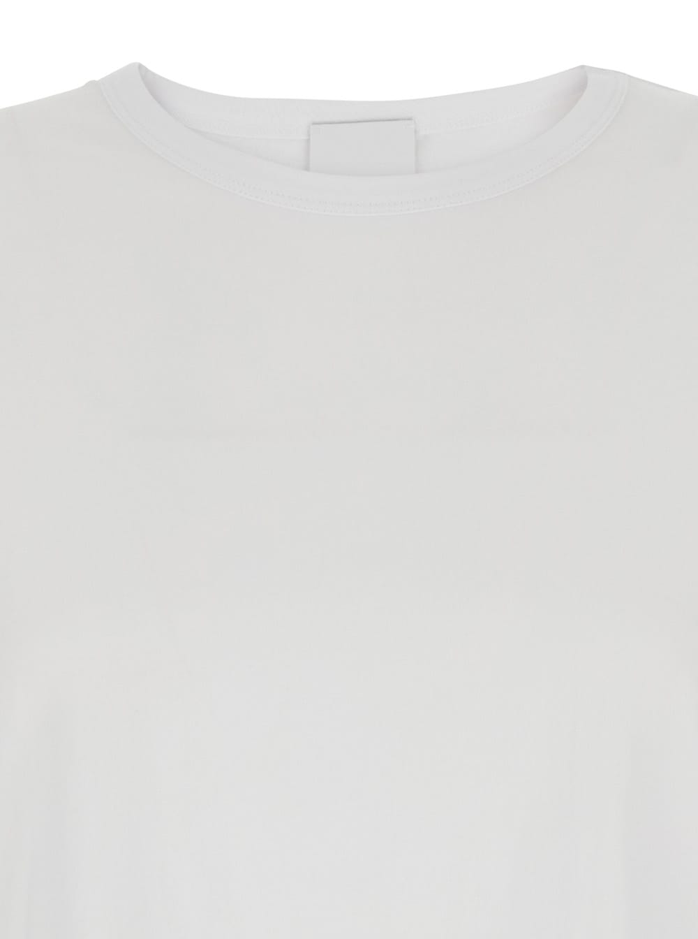 Allude White Crewneck T-shirt In White