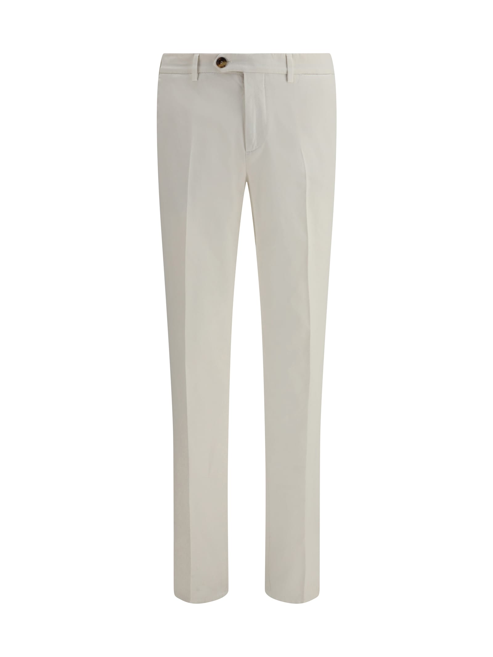 Brunello Cucinelli White Chino Pants In White