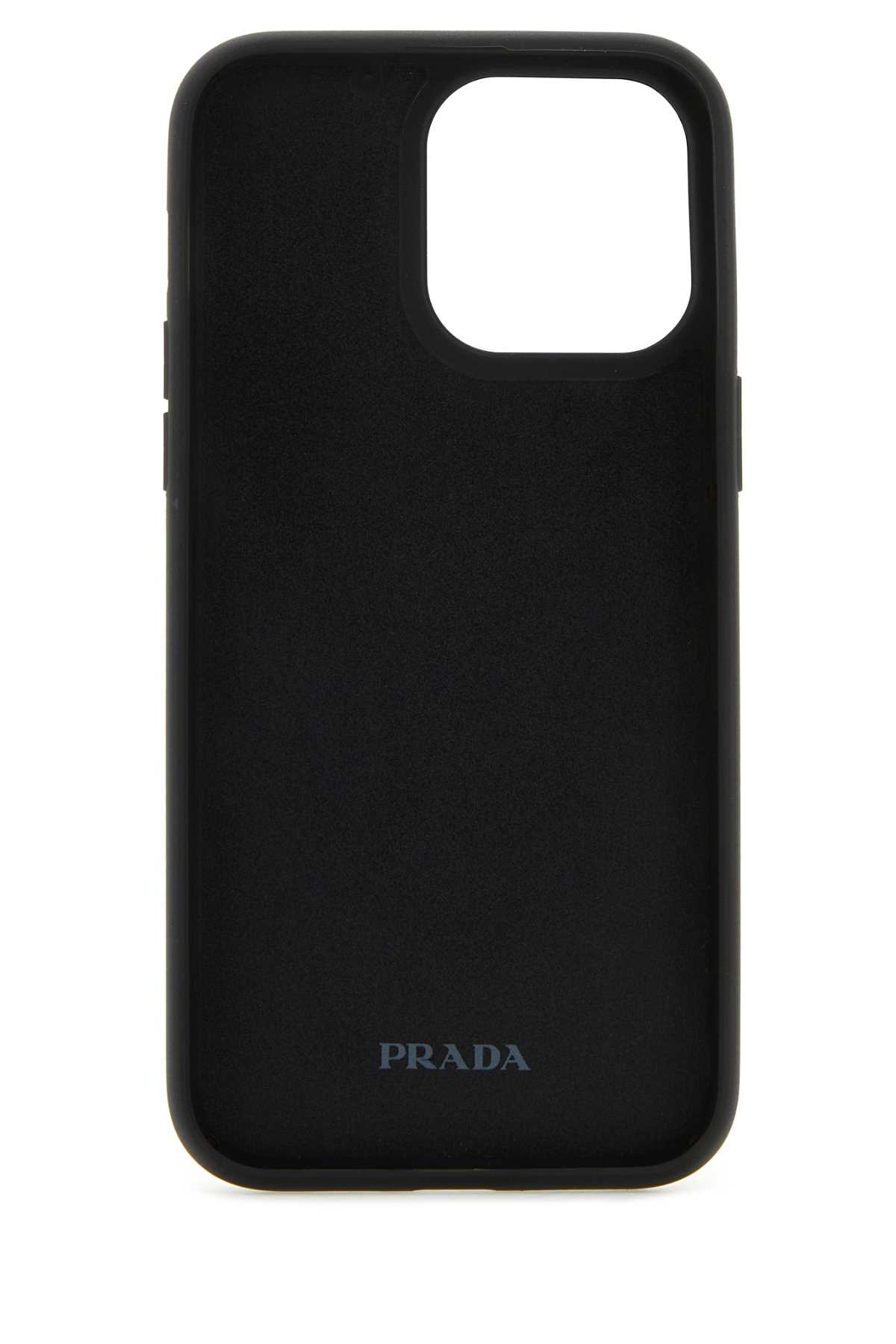 Prada Sand Shearling Iphone 14 Pro Max Cover In Ecru