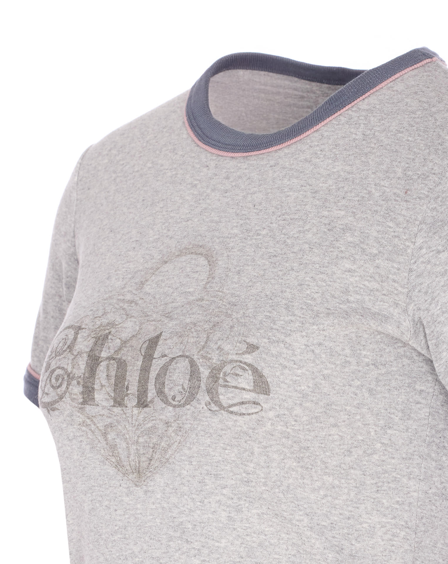 Chloé Baby Fit Logo T-shirt In Cotton Jersey In Multi