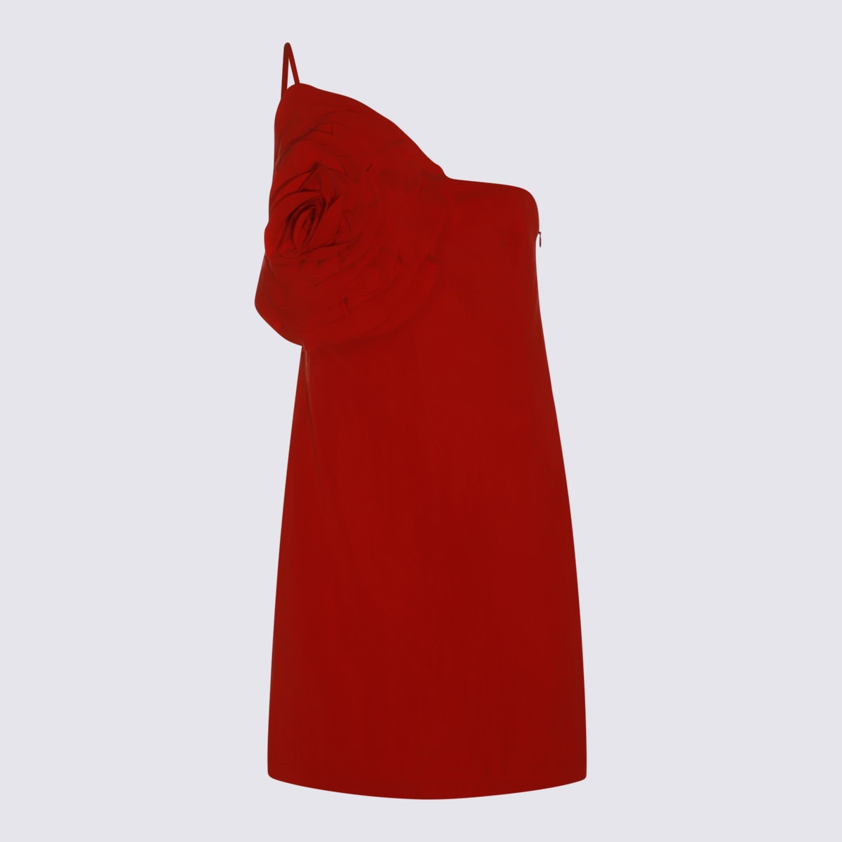 Shop Blumarine Red Mini Dress In Lipstick Red
