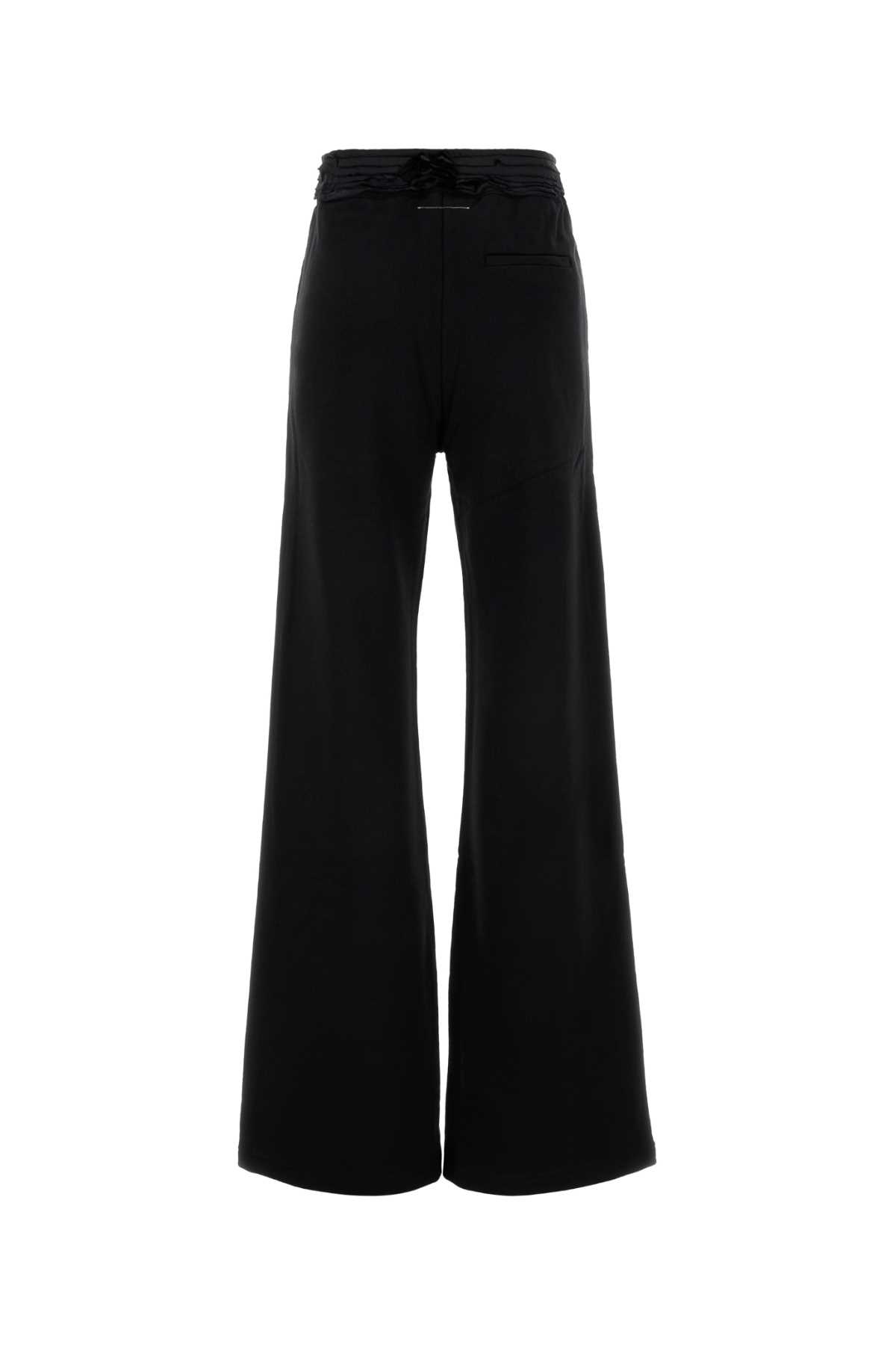 MM6 MAISON MARGIELA BLACK COTTON JOGGERS