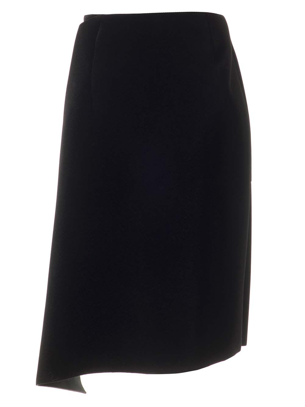 Shop Dries Van Noten 01940-serve 9190 W.k.skirt In Black