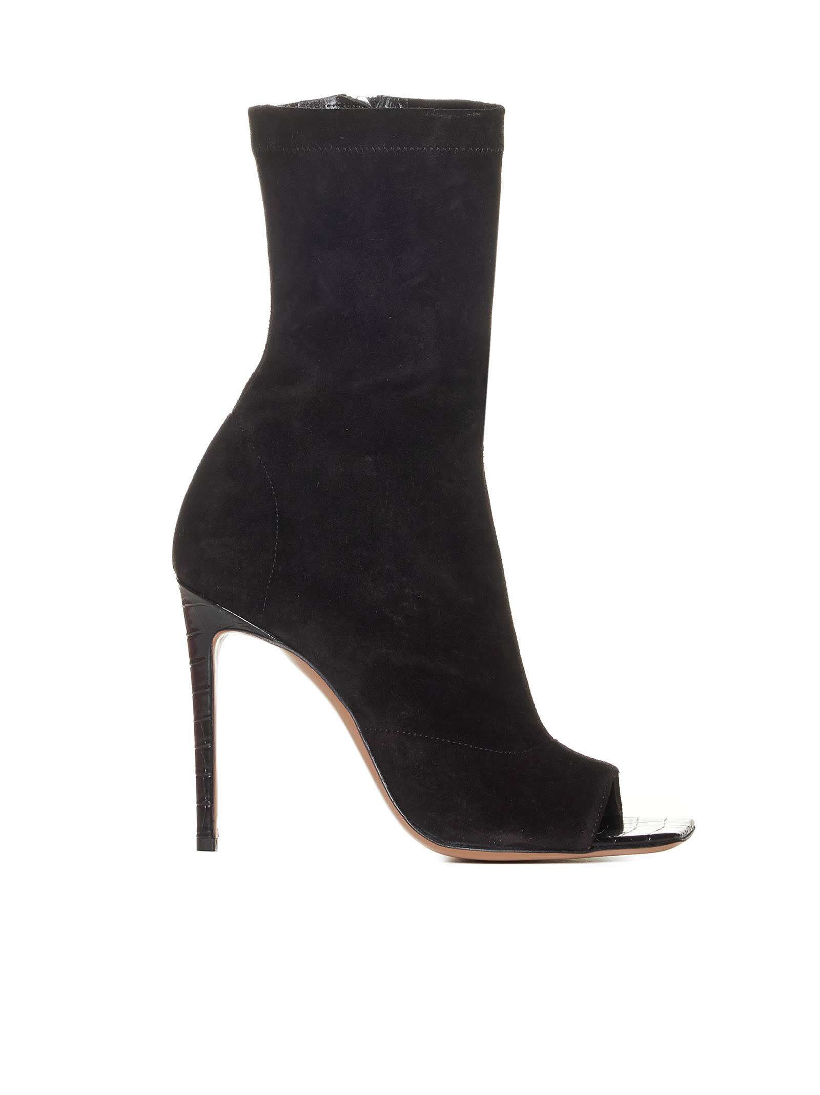 Shop Paris Texas Boots In Off Black