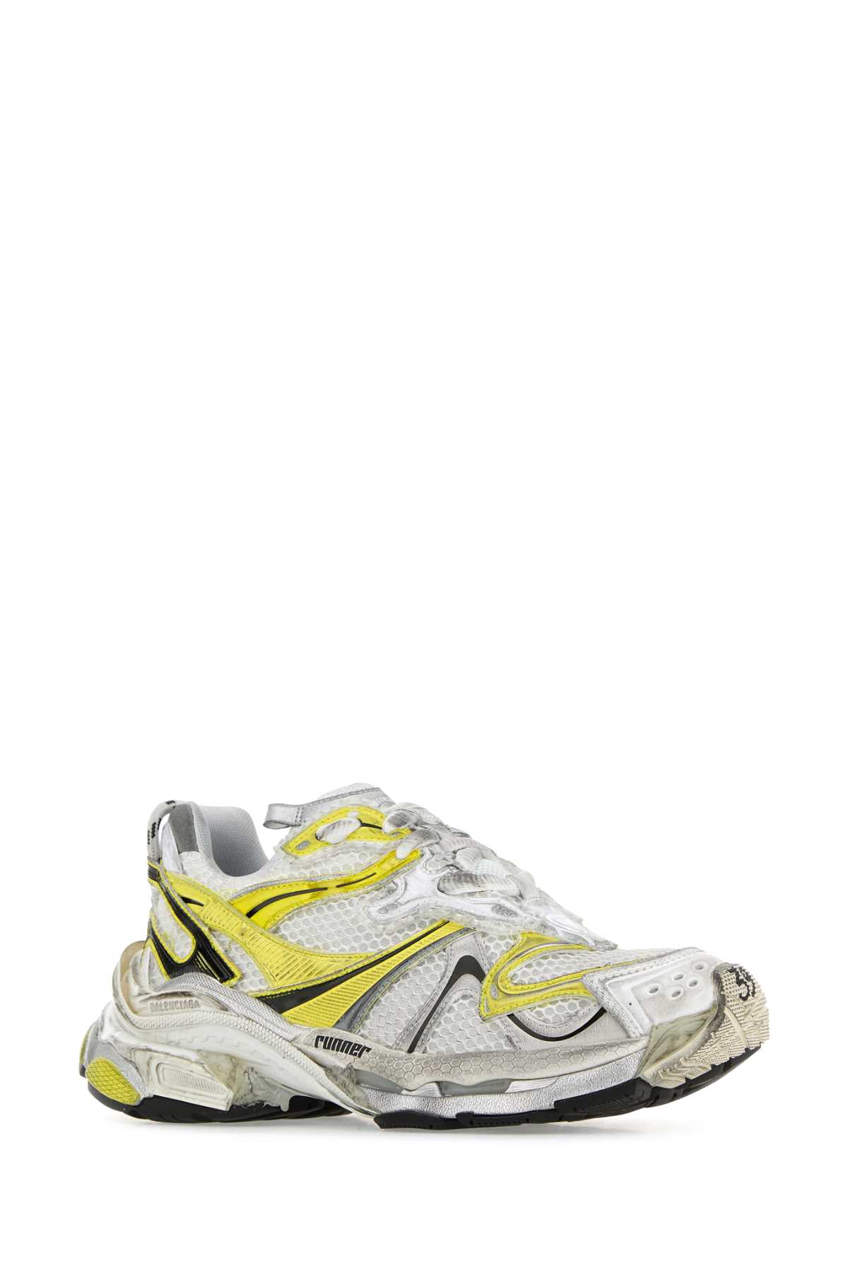 Shop Balenciaga Multicolor Runner 2 Sneakers In Whiteyellowblk