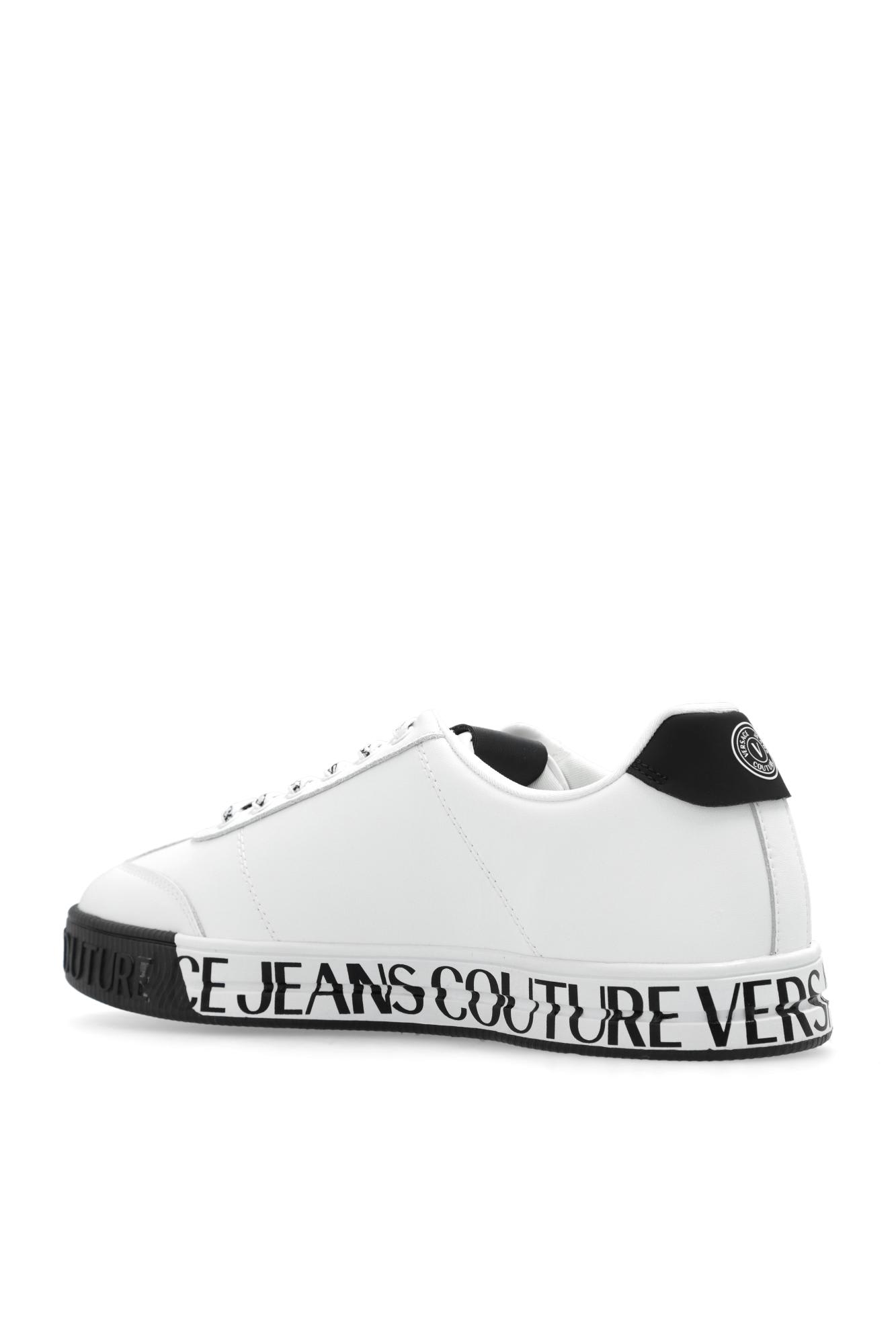 Versace Jeans Couture Logo-print Low-top Trainers In White