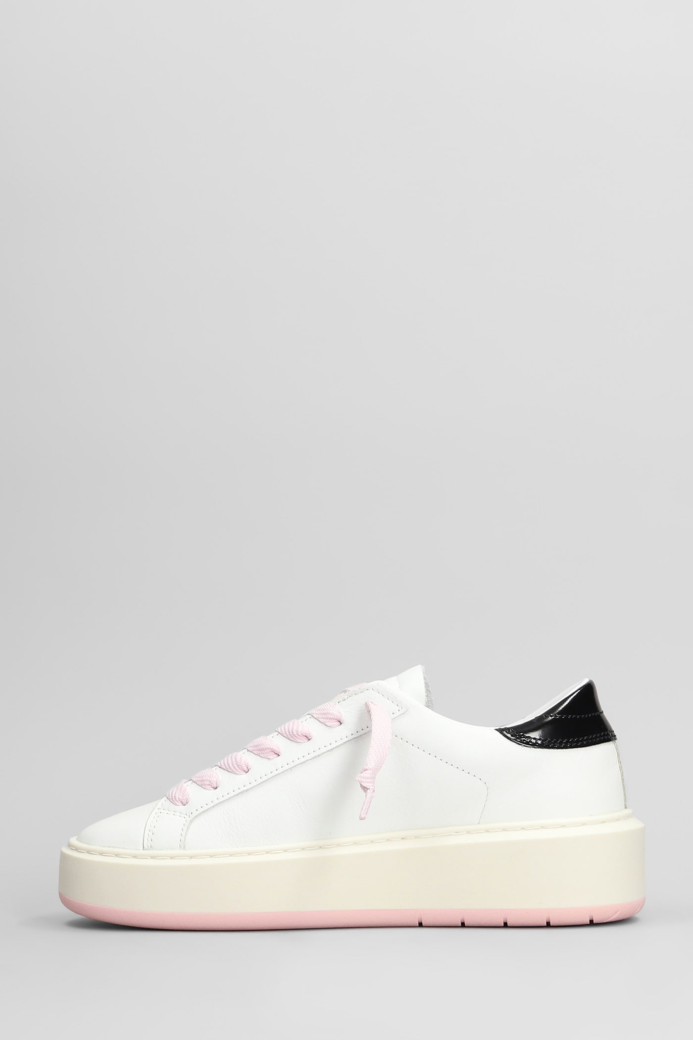 Shop Date Hill Low Platform Sneakers In White Leather