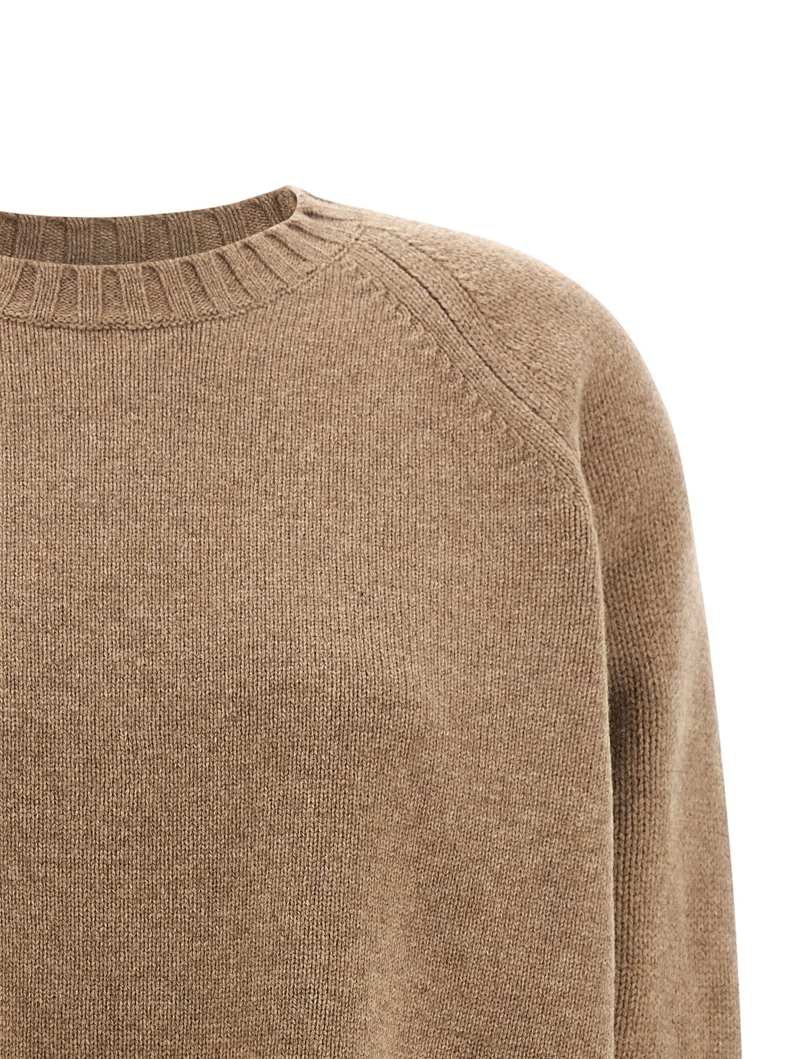 Tory Burch Wool Sweater Sweaters And Cardigans Beige In Nude