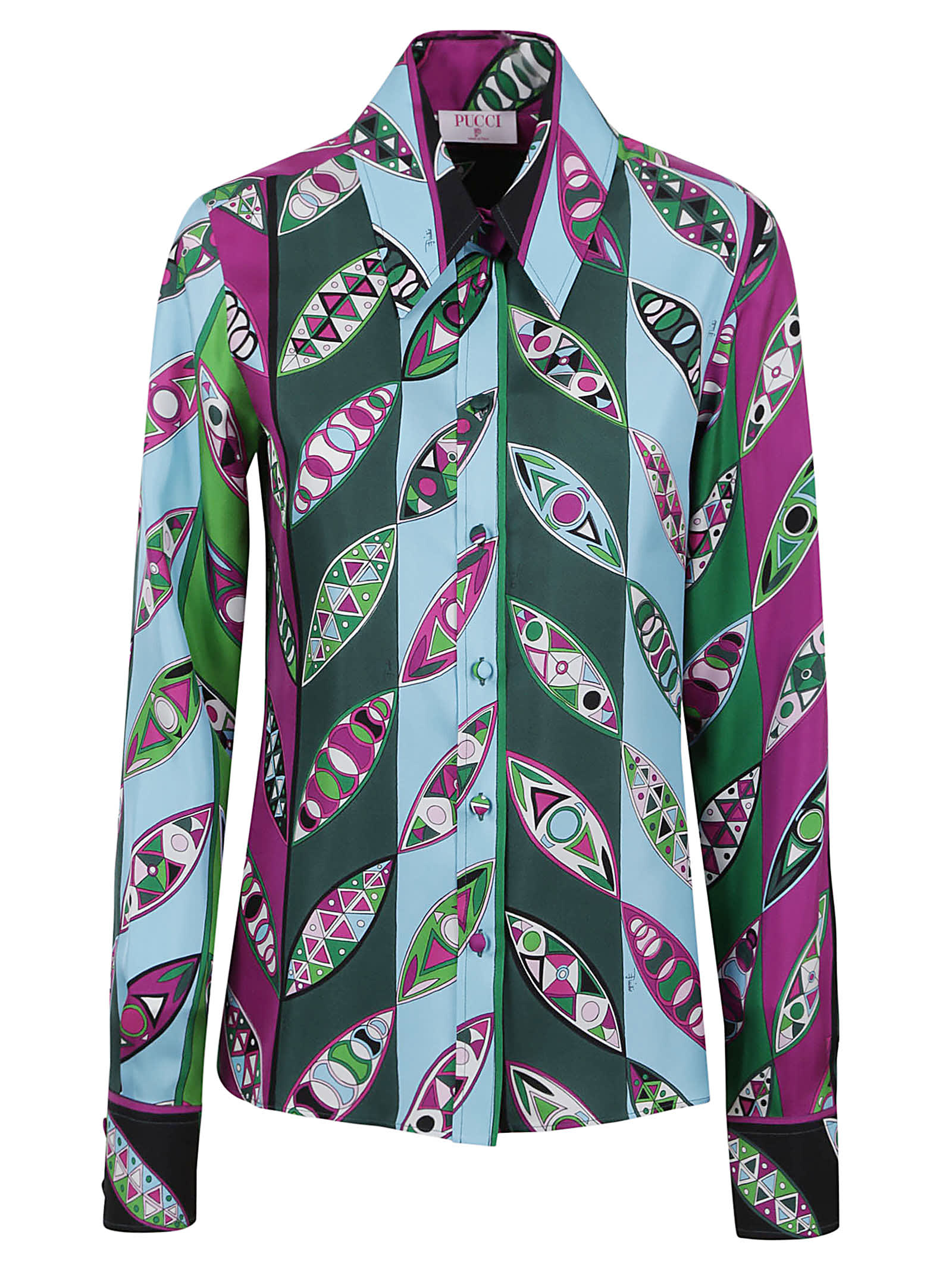 Pucci Girandole-print Silk Shirt