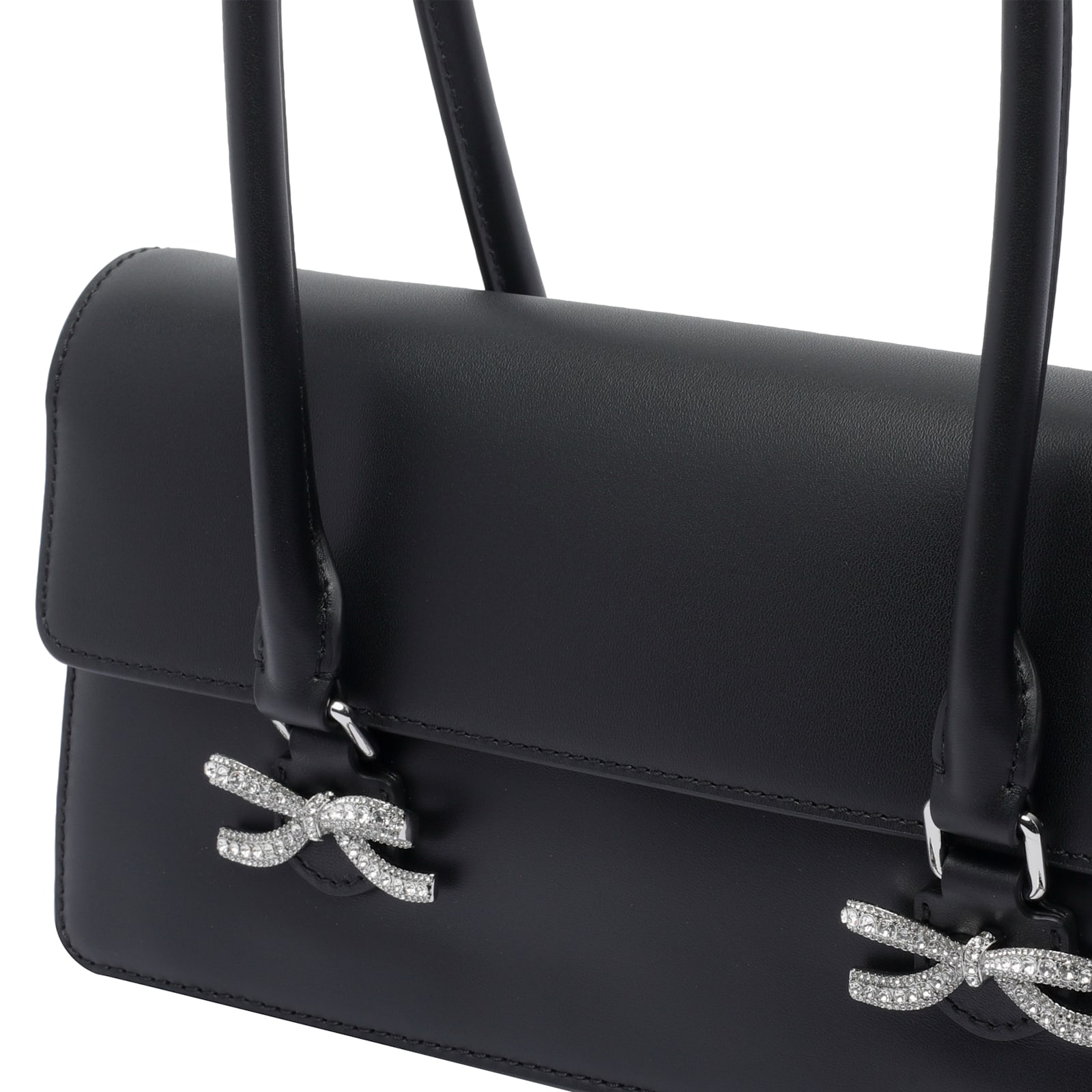 Self-portrait Bow Shoulder Bag In Black