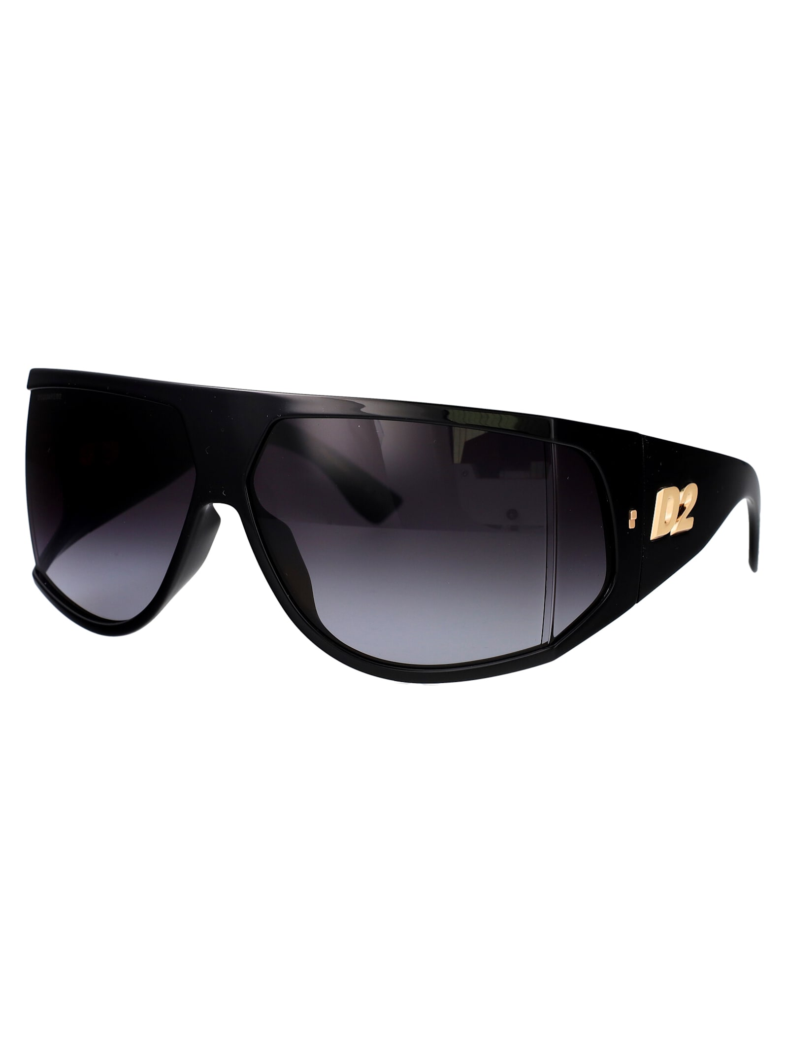 Dsquared2 Black Injectate Sunglasses In Brown