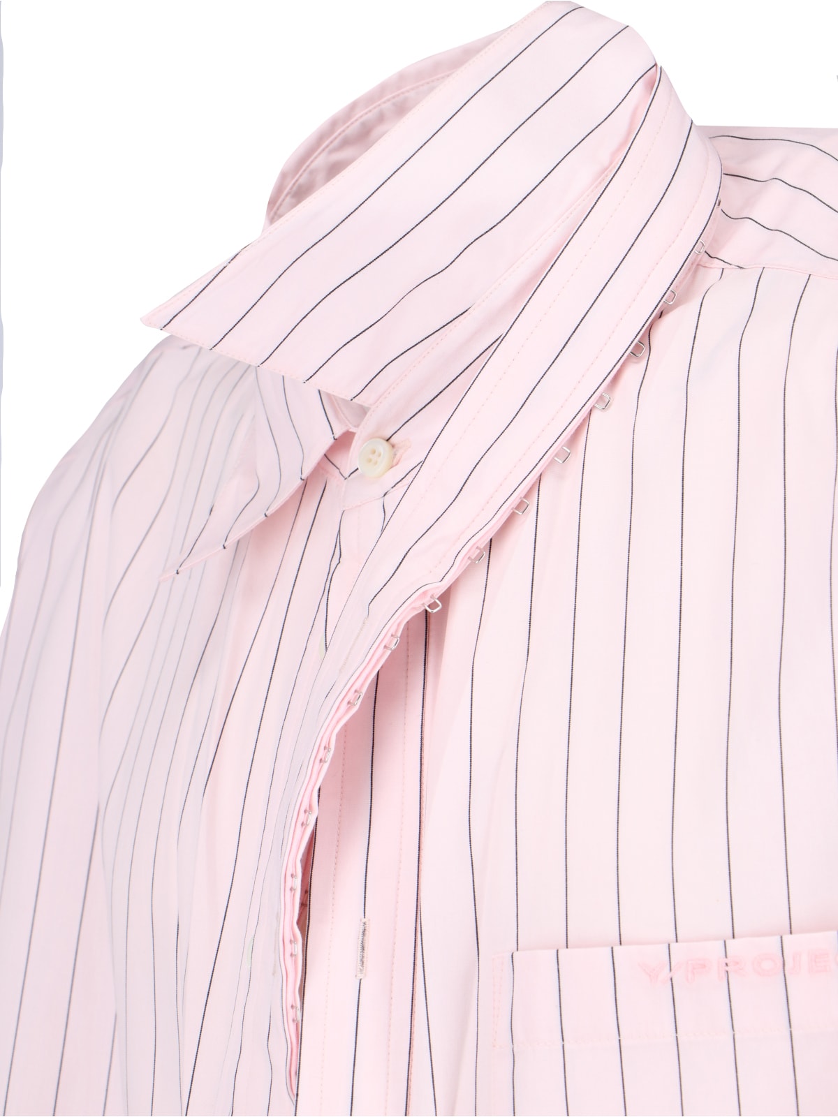Shop Y/project Striped Shirt In Pink