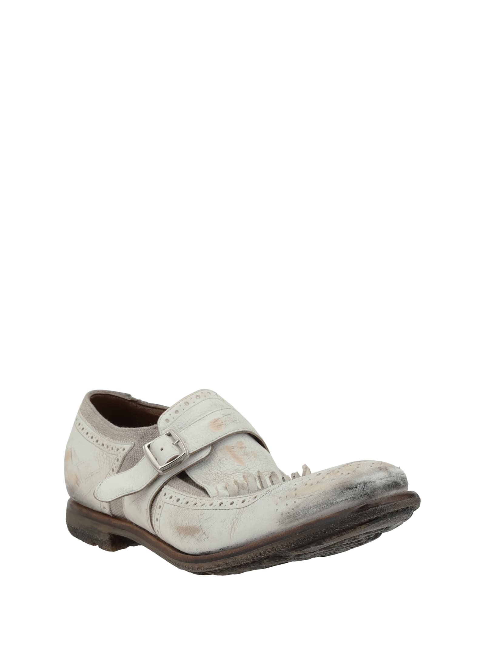 Church's Shanghai Moccasin In White+ecru
