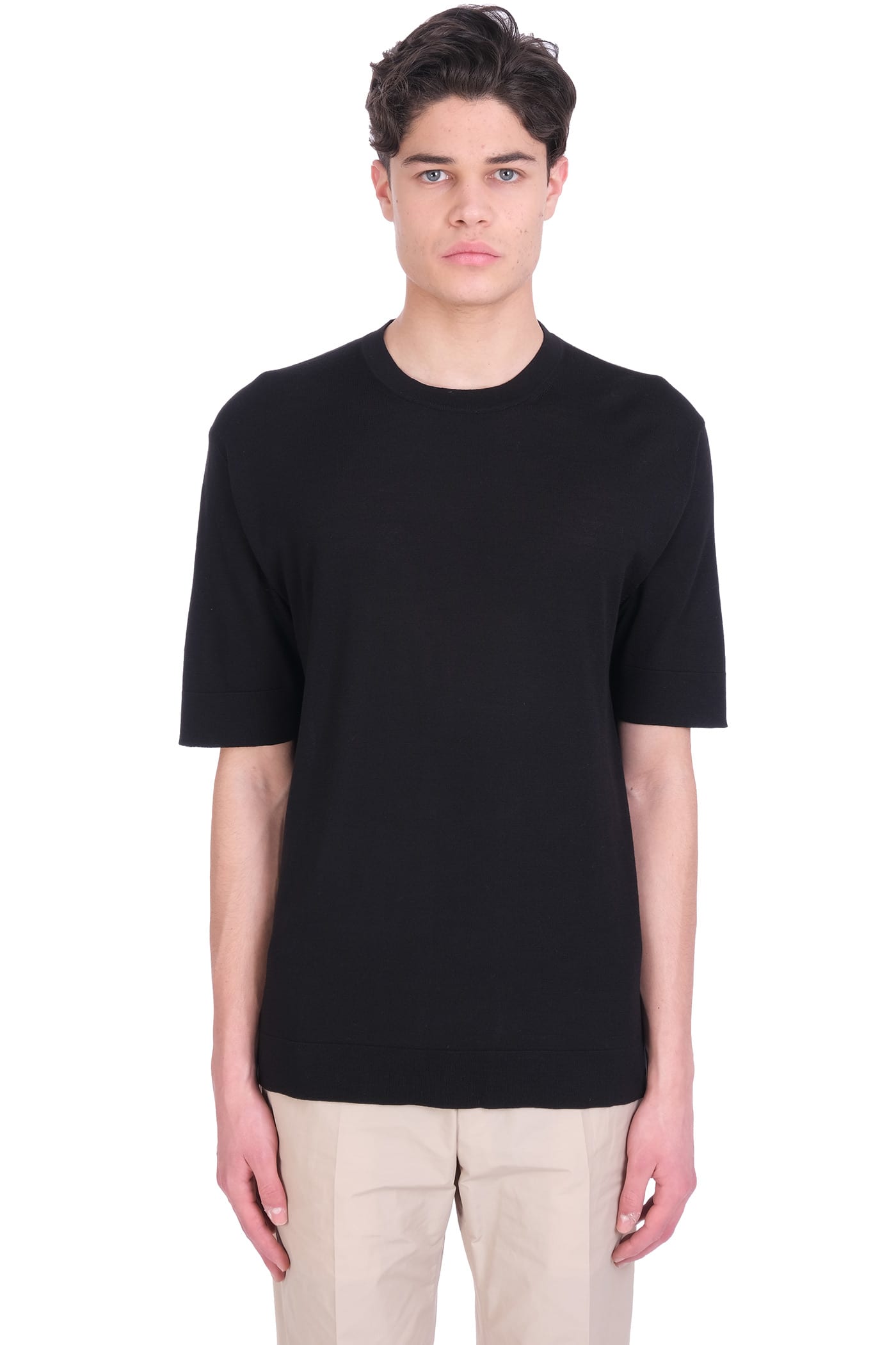 PT01 T-shirt In Black Cotton