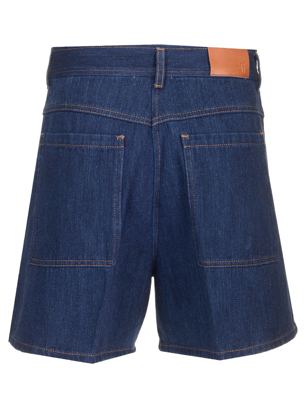 Shop Forte Forte Cavalry Shorts In Blue