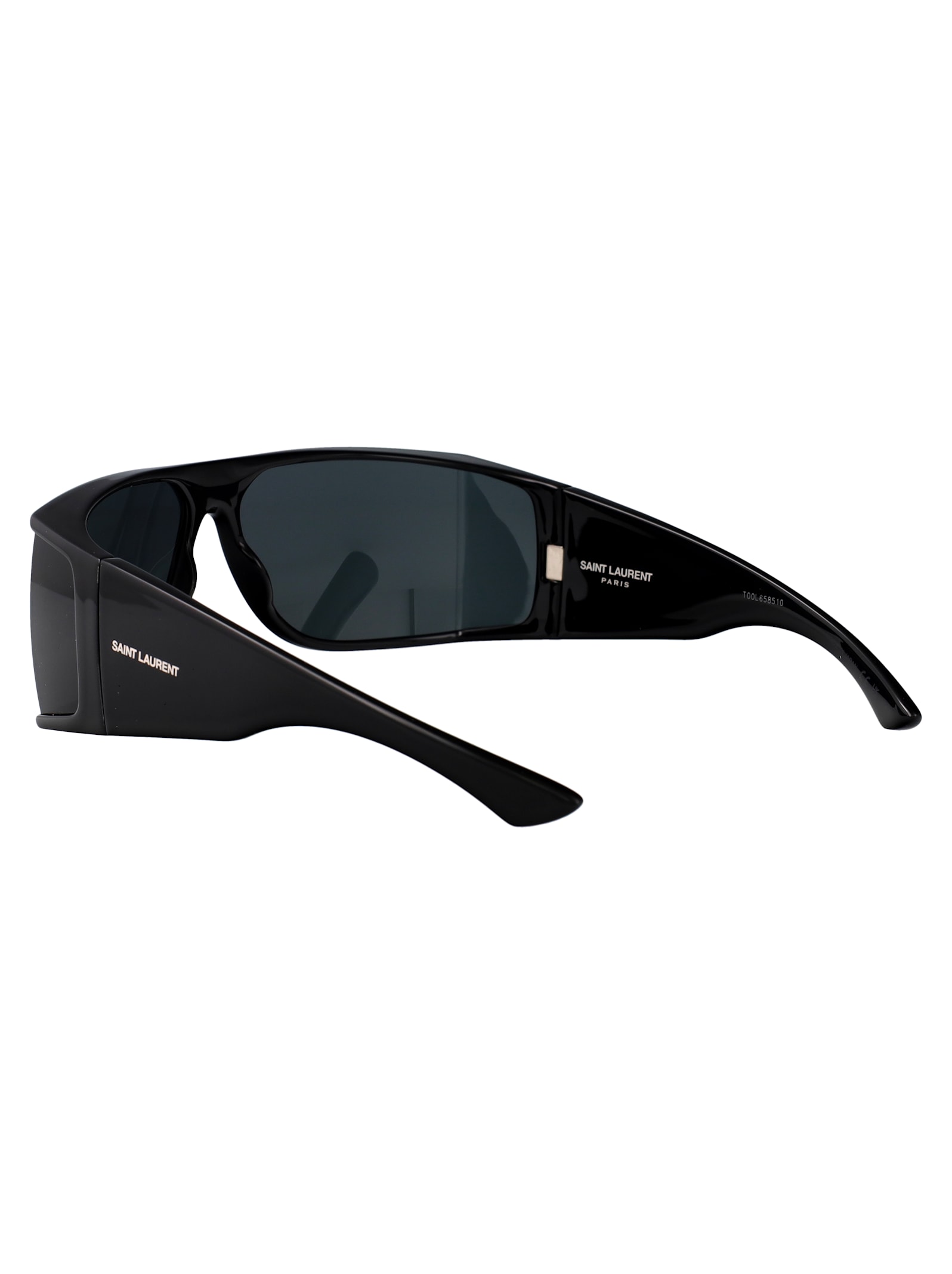 Saint Laurent Black-black-black Bio Injection Sunglasses In Black