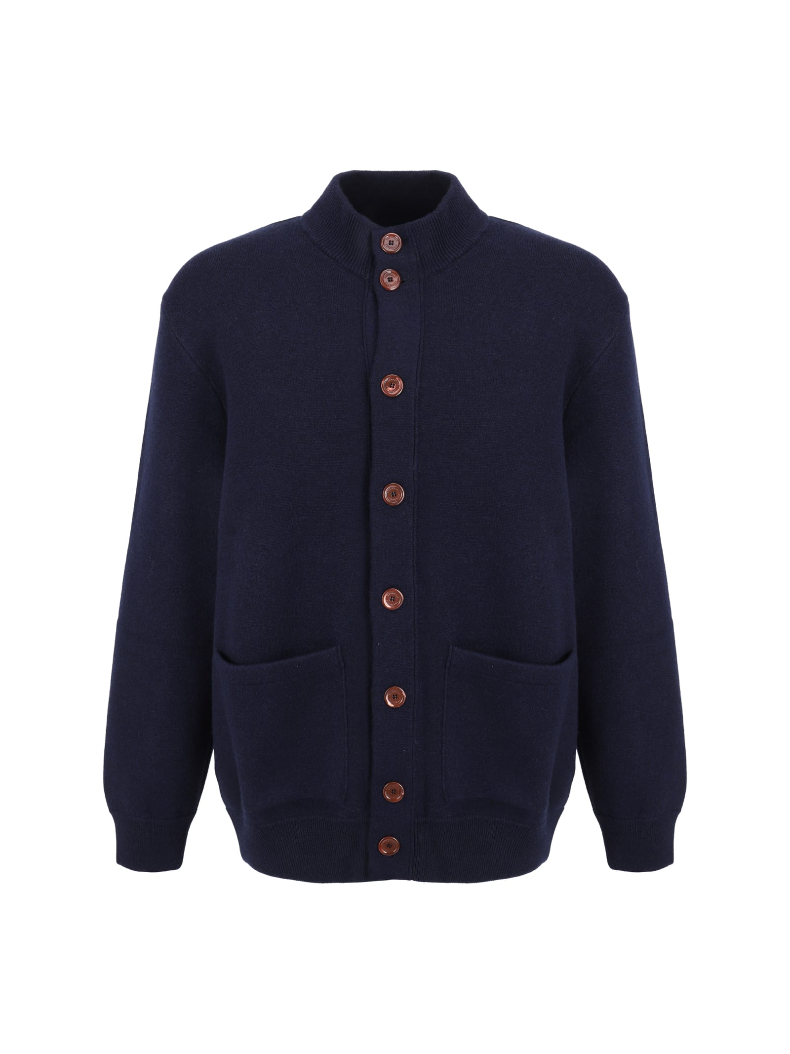 Shop Brunello Cucinelli Cardigan In Blue