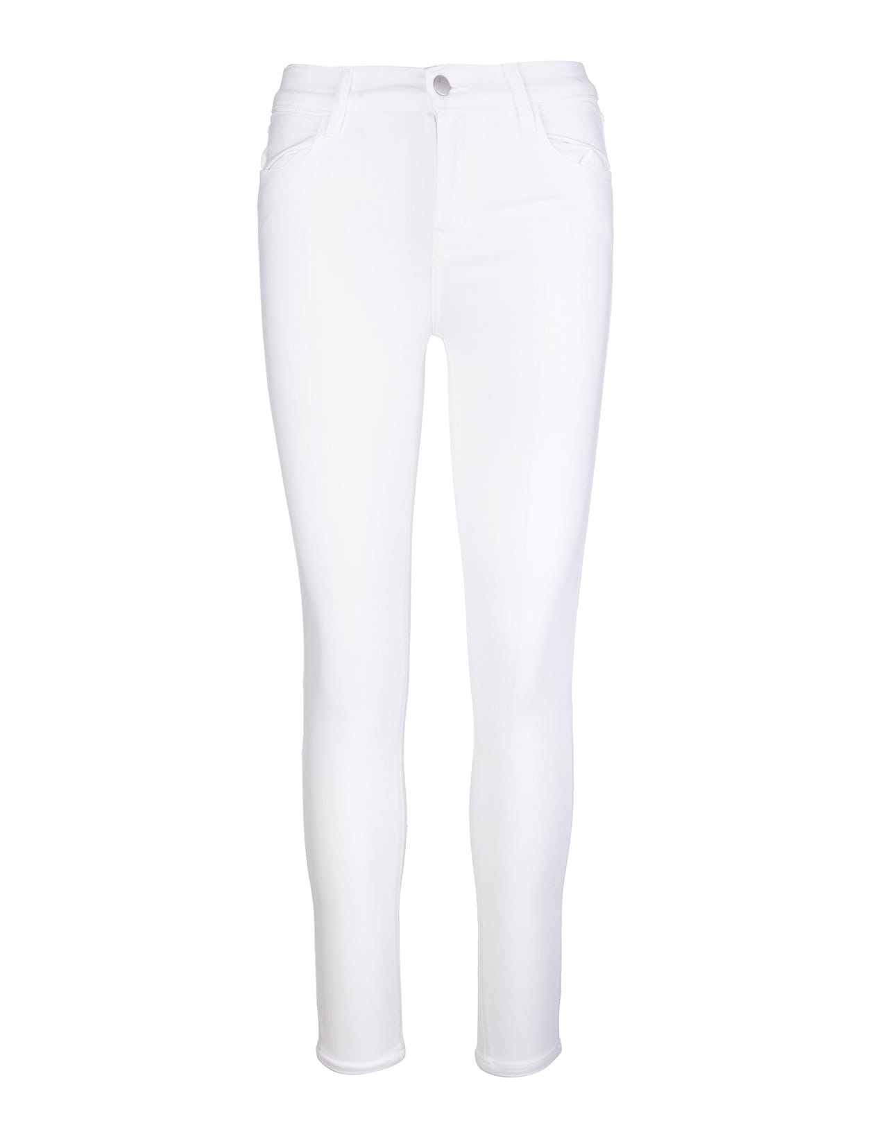 J Brand Woman White Alana High-rise Cropped Skinny Jeans