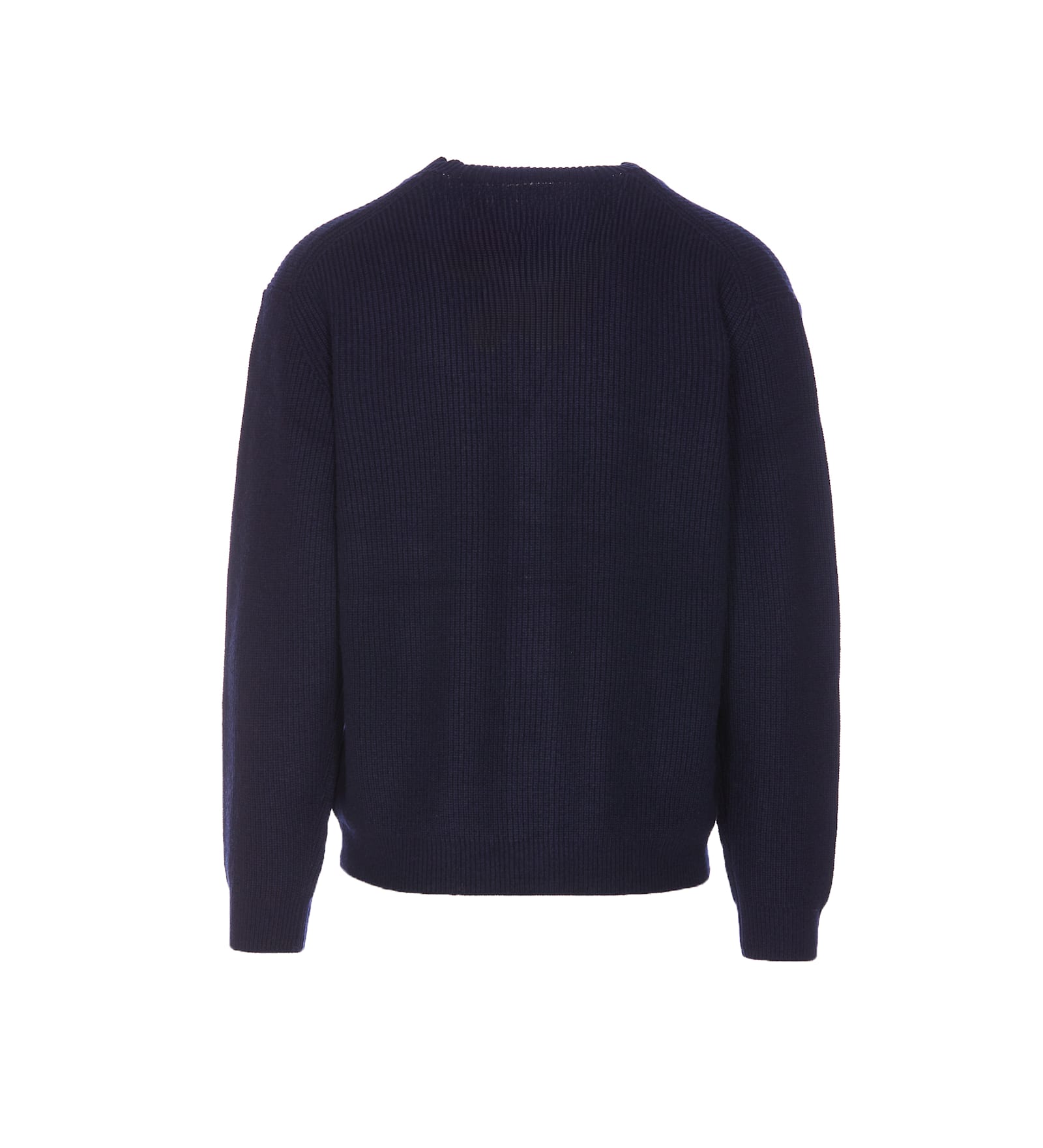 Shop Maison Kitsuné Bold Fox Head Patch Cardigan In Blue