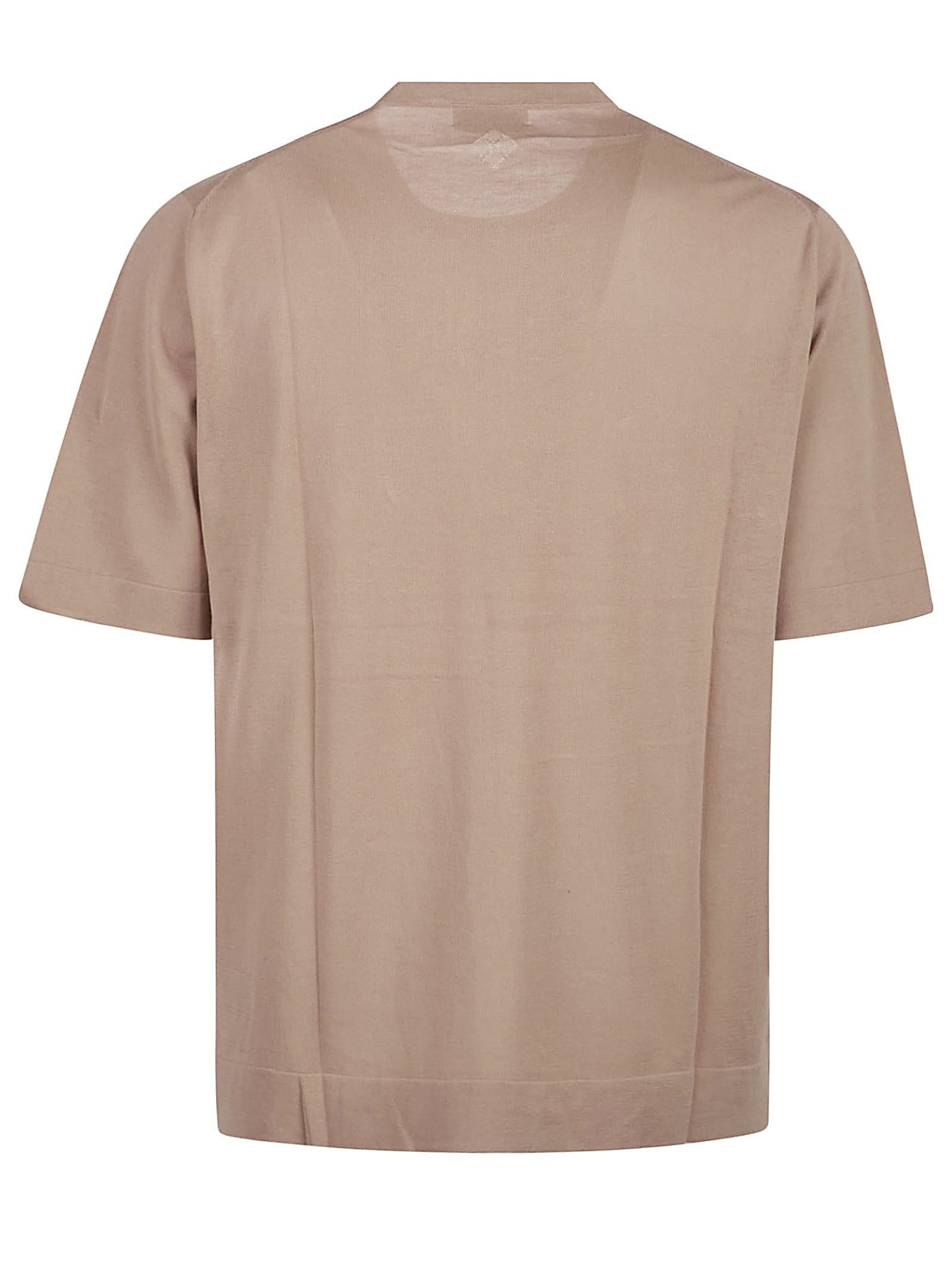 Ballantyne Plain T-shirt In Dark Sand