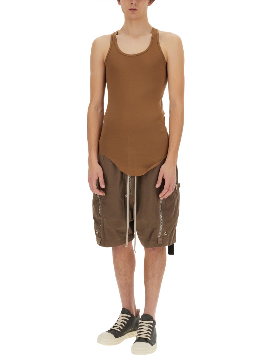 Shop Drkshdw Cotton Tank Top In Brown